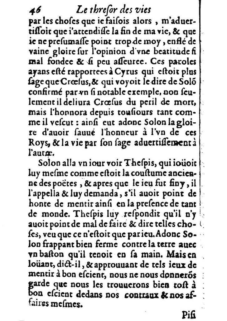 1611 - Pierre Rigaud - Trésor des vies de Plutarque - BM Lyon