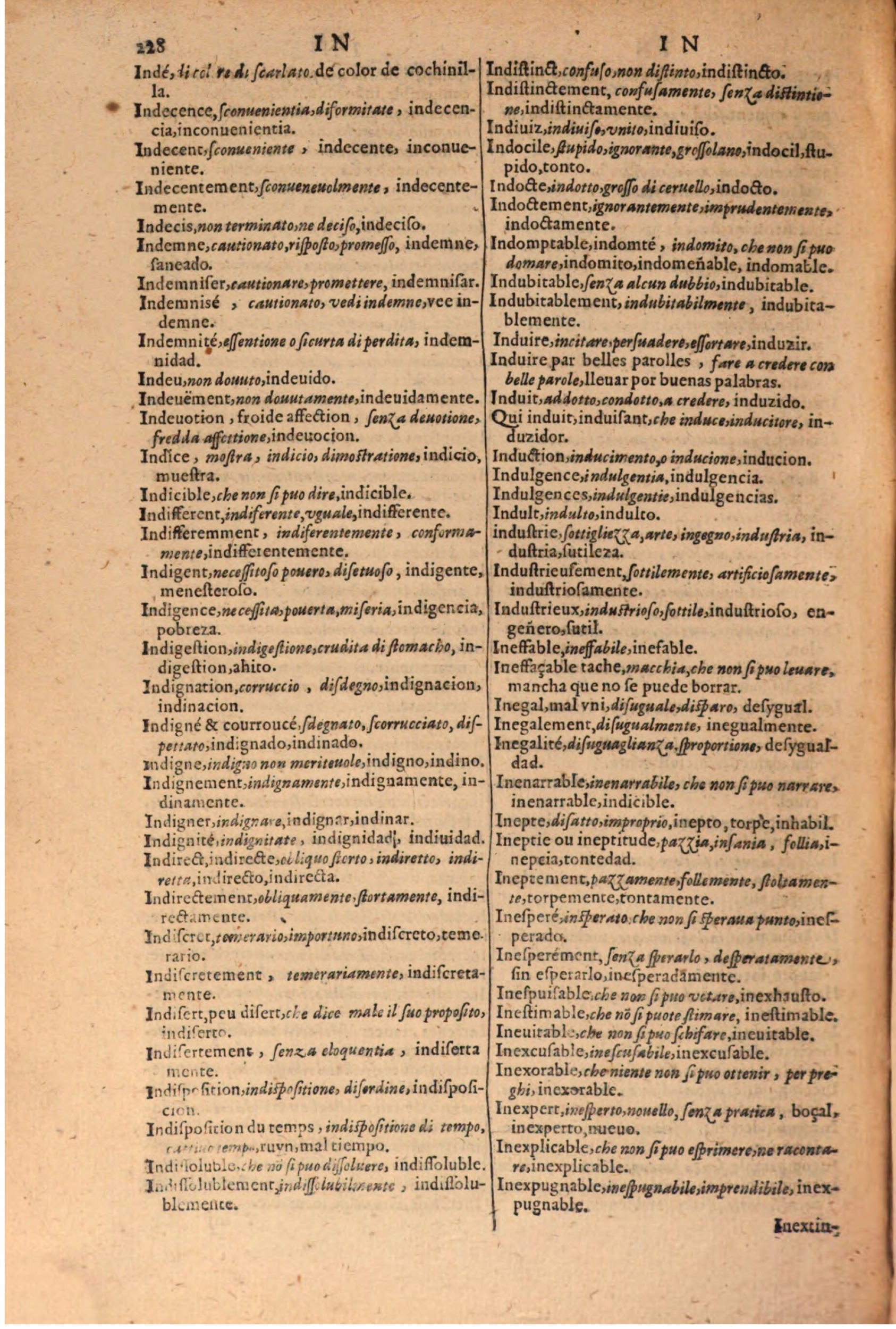 1616 - Pierre de la Rovière - Trésor des trois langues (Seconde partie) - BSB Munich