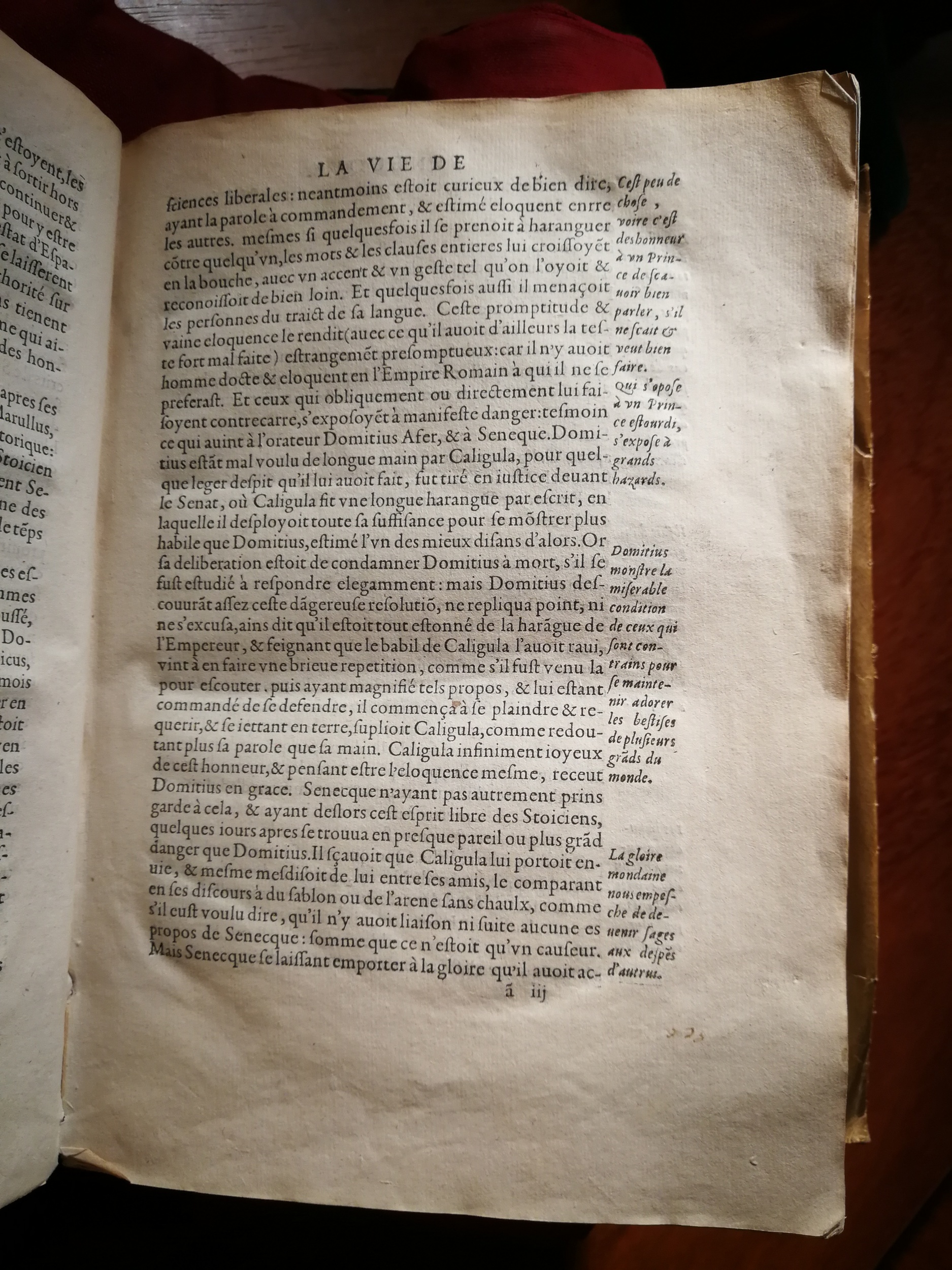 1595 - Jean Houzé - Œuvres morales et mêlées de Sénèque, Trésor de philosophie morale - T. 1 - BnF