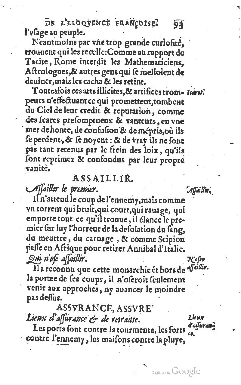 1610 - Louis Coste - Trésor de l’éloquence française (Seconde partie) - BM Lyon