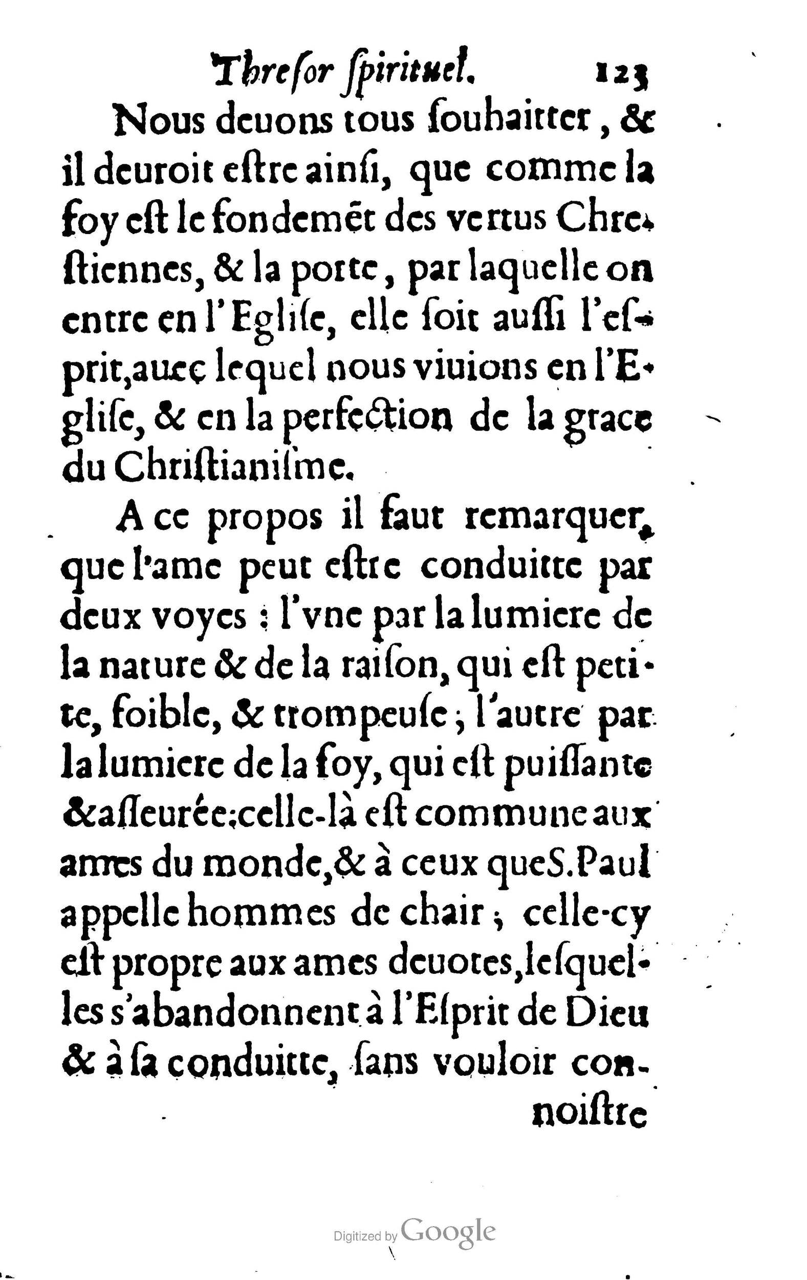 1633 - François Waudré - Trésor spirituel contenant les excellences du christianisme - BM Lyon