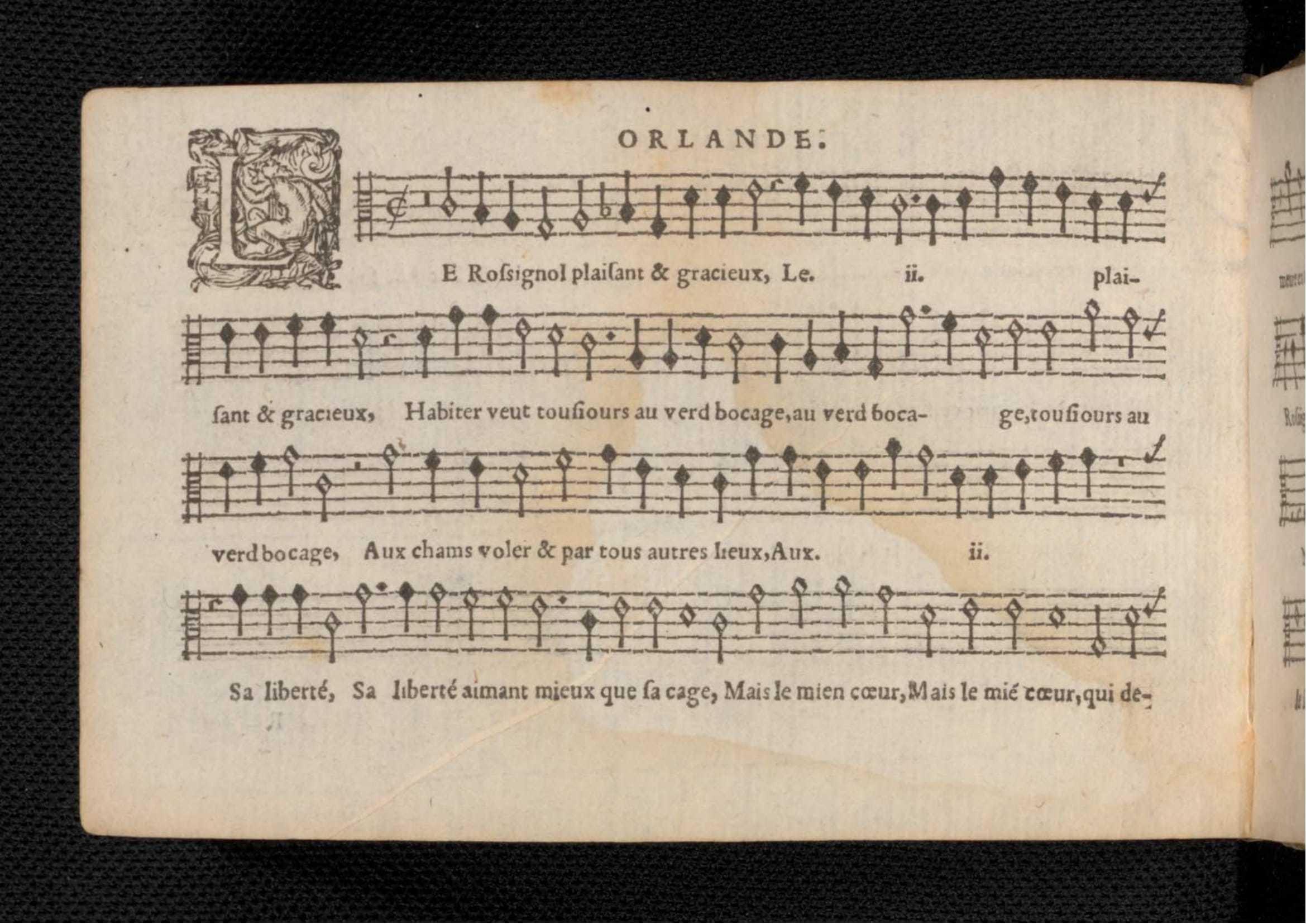 1576 - [Pierre de Saint-André] - Trésor de musique d’Orlande de Lassus Tenor - KBR Bruxelles