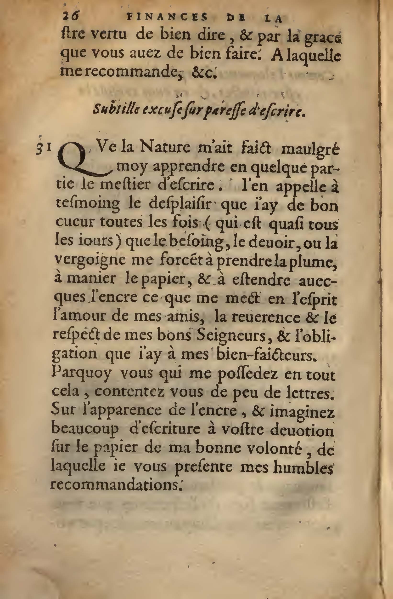 1572 - Lucas Breyer - Finances et Trésor de la plume française - BNC Rome