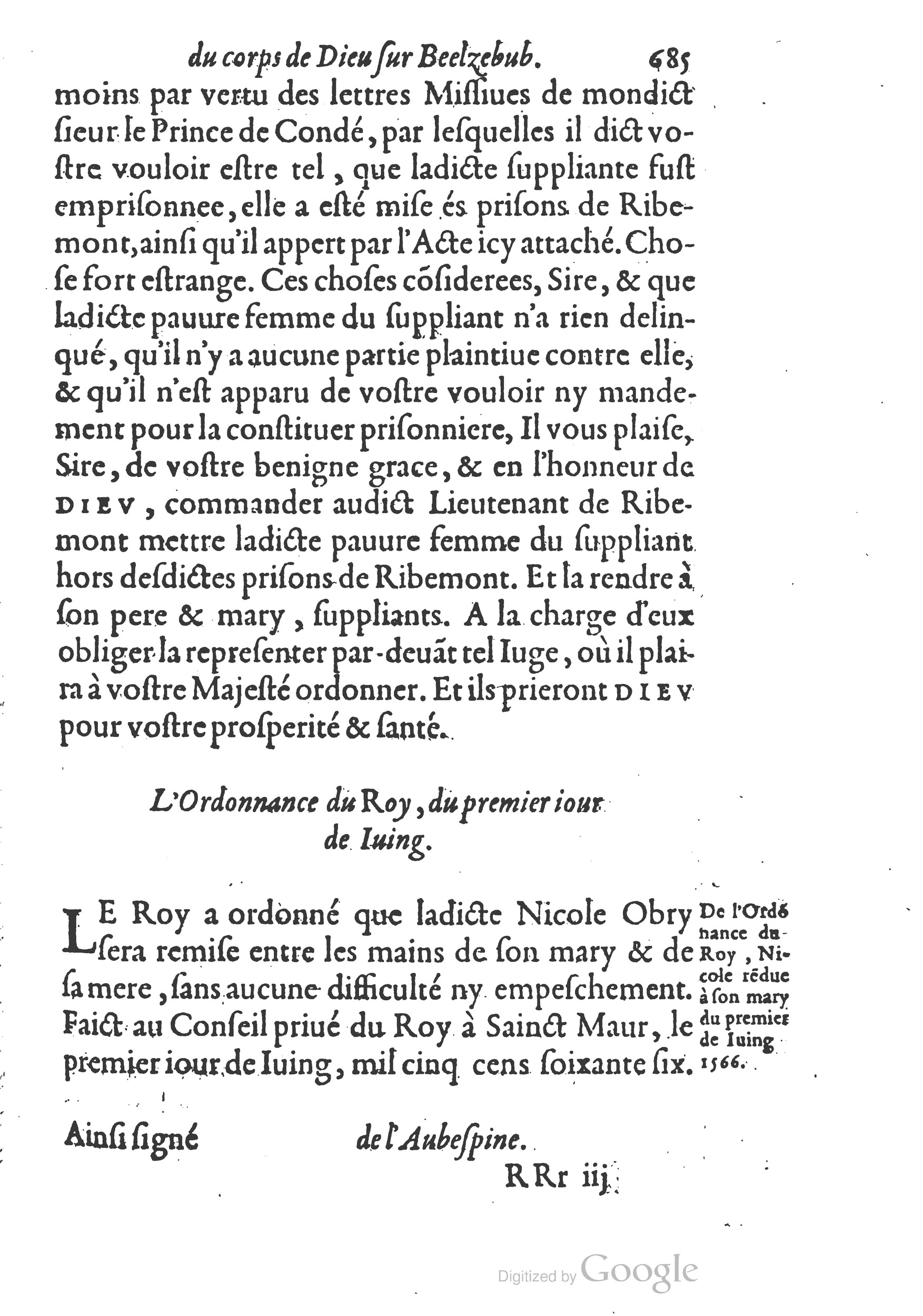 1578 - Nicolas Chesneau - Trésor et entière histoire de la triomphante victoire du corps de Dieu sur l’esprit malin - British Library 1578 - Nicolas Chesneau - Trésor et entière histoire de la triomphante victoire du corps de Dieu sur l’esprit malin - British Library