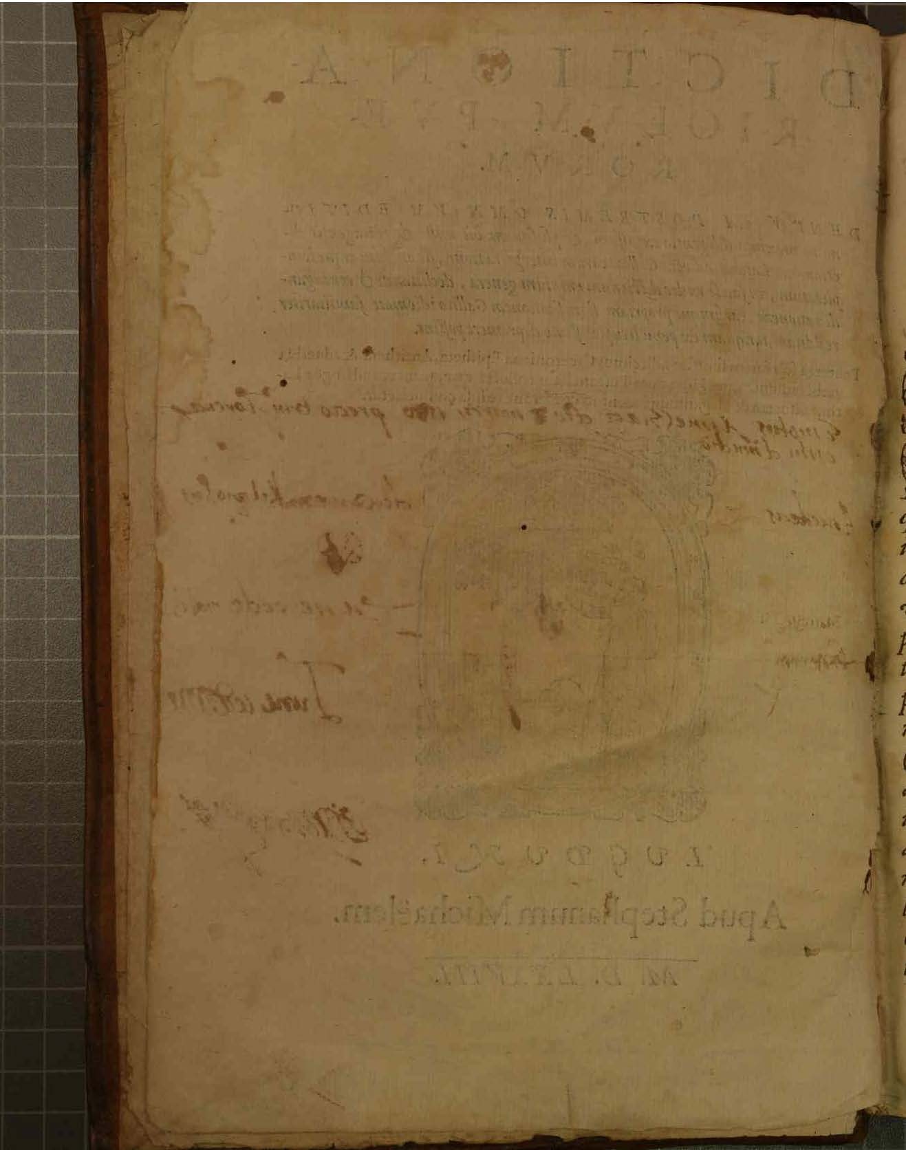 1578 - Étienne Michel - Trésor des mots et traits français - Blois