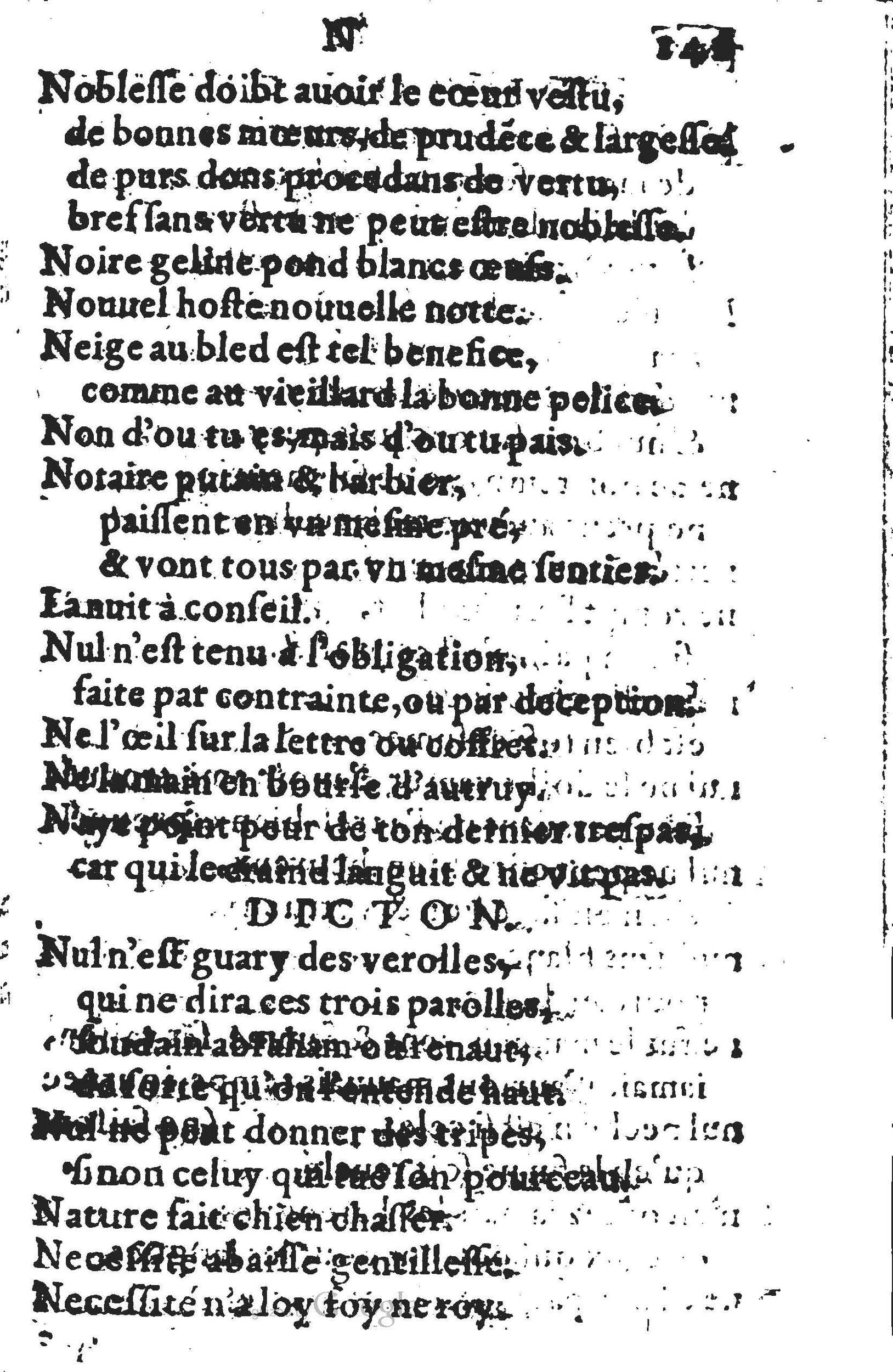 1578 - Nicolas Lescuyer - Trésor des sentences dorées - UGent