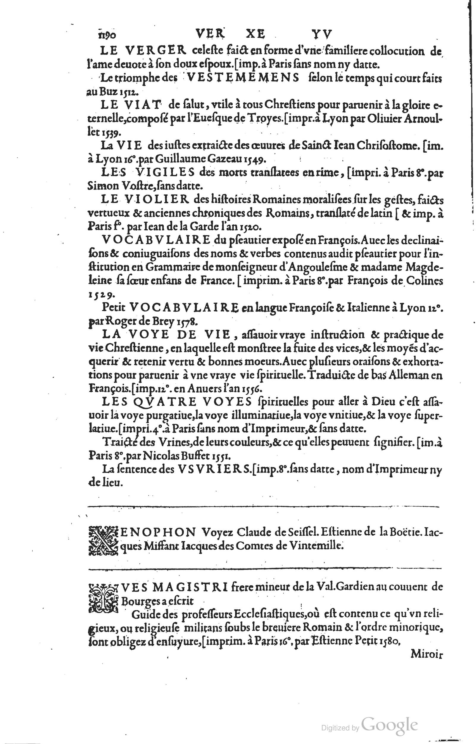 1585 - Barthélemy Honorat - Bibliothèques françaises - BSB Munich