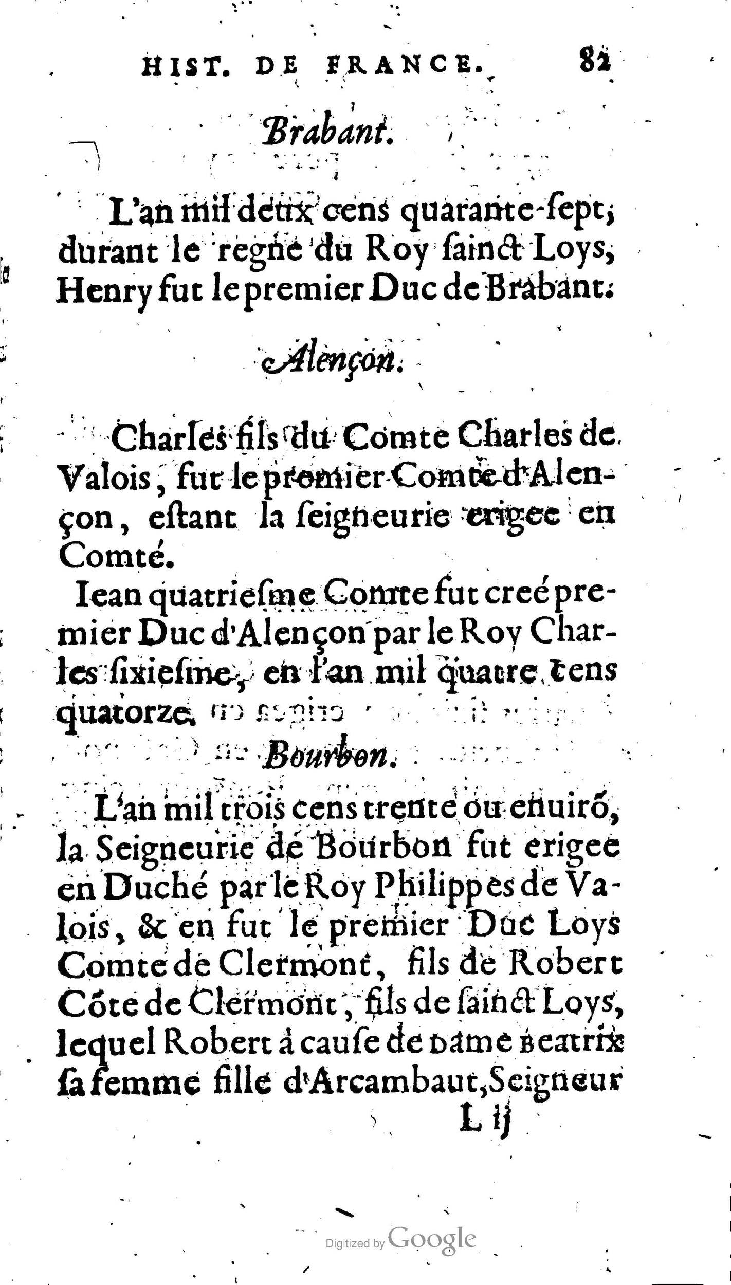 1604 - Galiot Corrozet - Trésor des histoires de France - BnF Arsenal