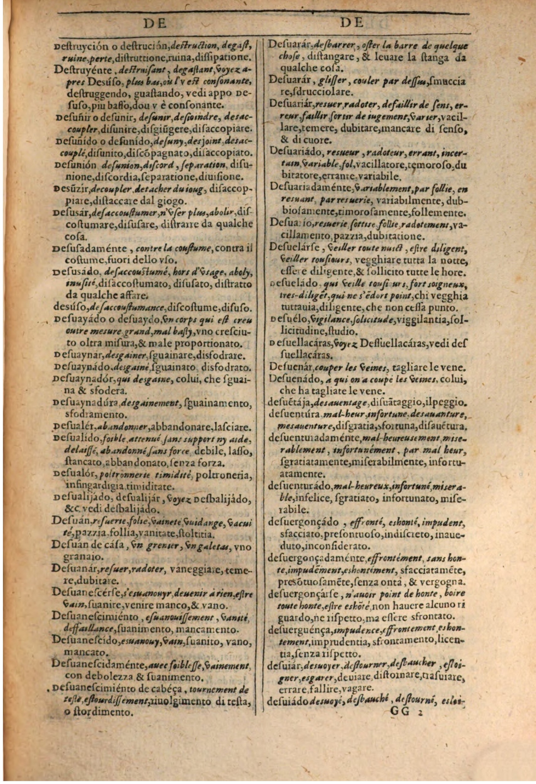1609 - Philippe Albert et Alexandre Pernet - Trésor des trois langues française, italienne et espagnole (Première partie) - BSB Munich 1609 - Philippe Albert et Alexandre Pernet - Trésor des trois langues française, italienne et espagnole (Première partie) - BSB Munich