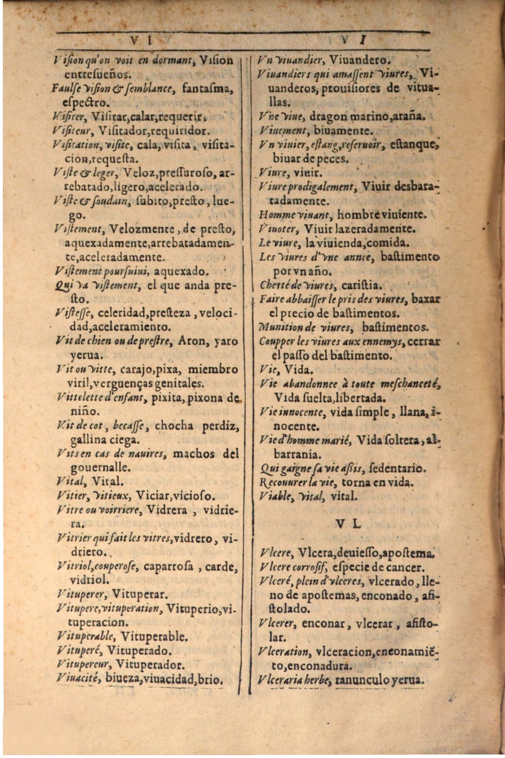 1607 - Marc Orry - Trésor des deux langues espagnole et française (Seconde partie) - BSB Munich