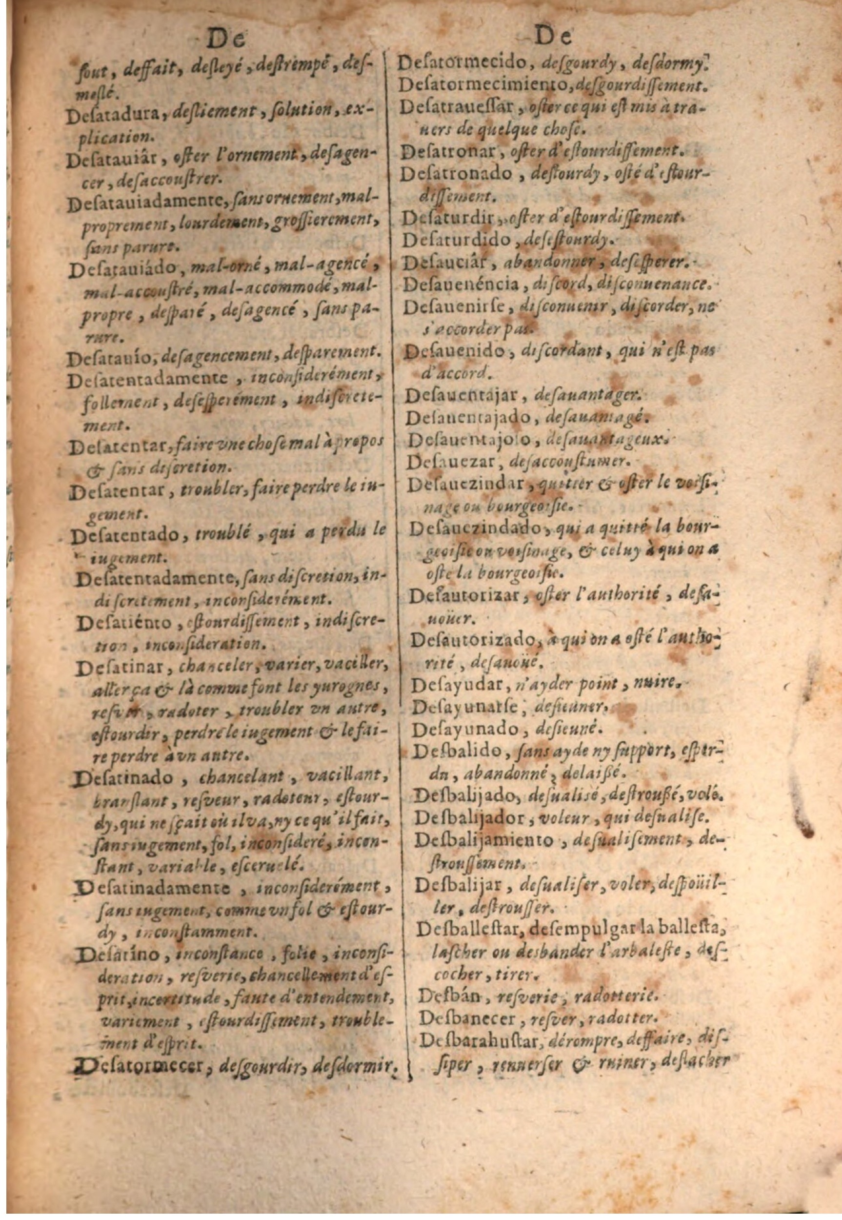1645 - A. de Sommaville et A. Courbé - Trésor des deux langues espagnole et française - BSB Munich 1645 - A. de Sommaville et A. Courbé - Trésor des deux langues espagnole et française - BSB Munich