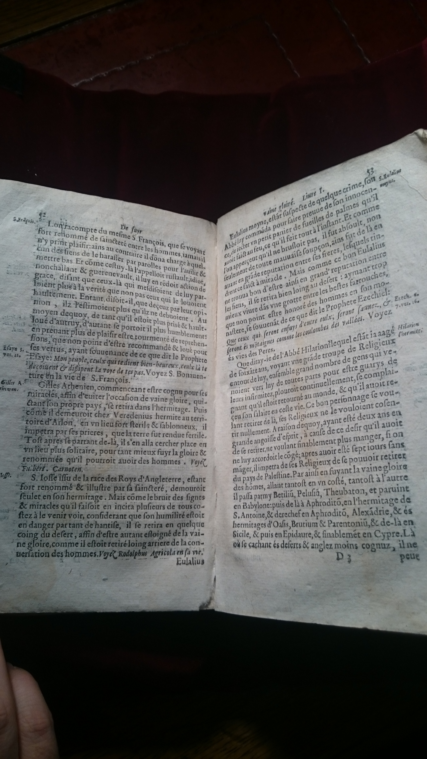 1596 - Jean Bogart - Trésor des faits et dits mémorables des hommes saints et illustres - BM Amiens