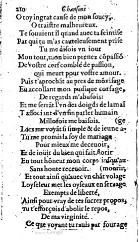 1623 - Jacques Cailloüé - Trésor ou recueil des chansons amoureuses - British Library