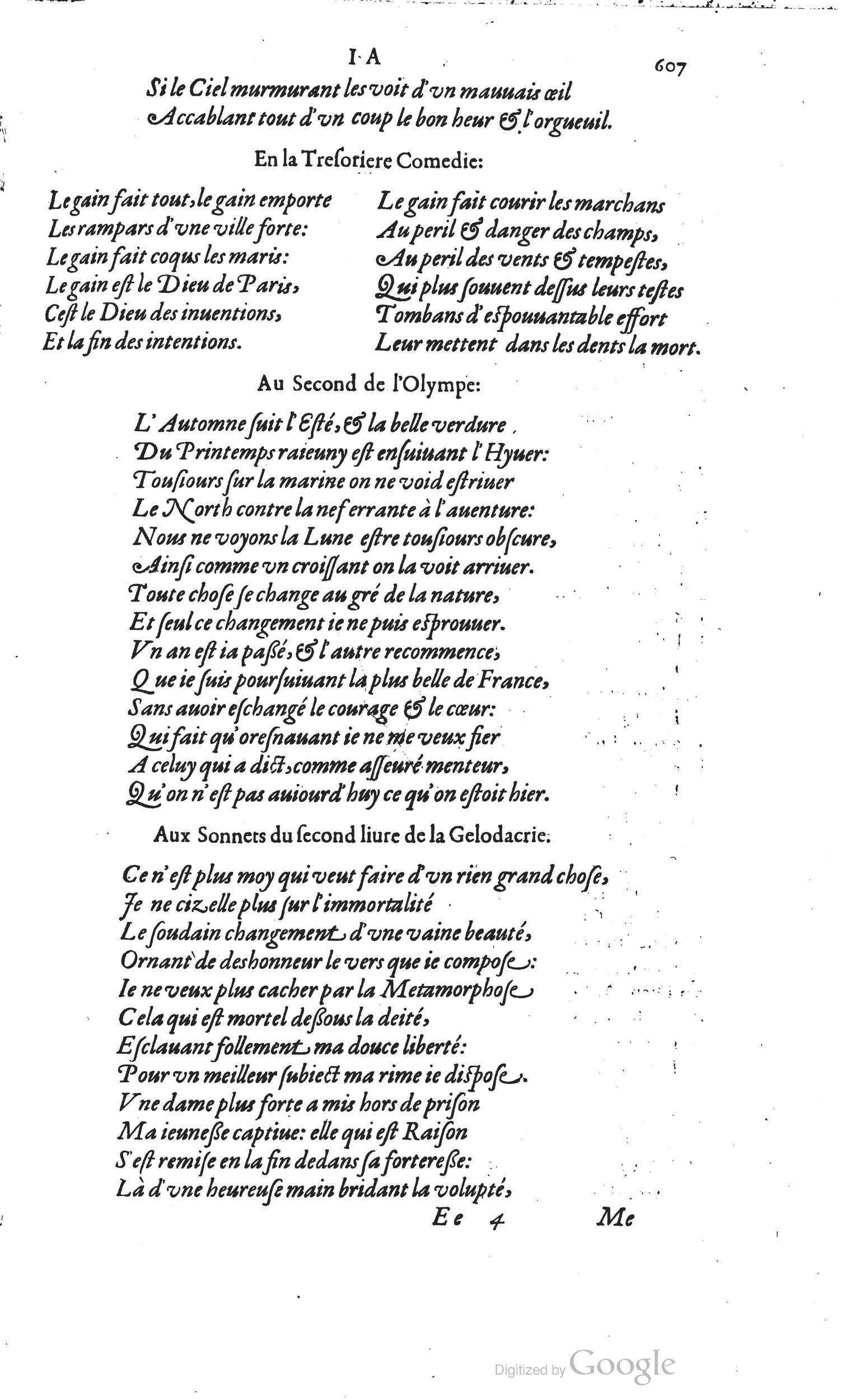 1585 - Barthélemy Honorat - Bibliothèques françaises - BSB Munich