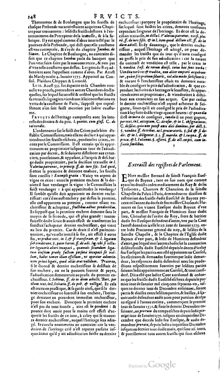 1629 - Veuve Nicolas Buon - Trésor du droit français (21754 T. 2) - BM Lyon