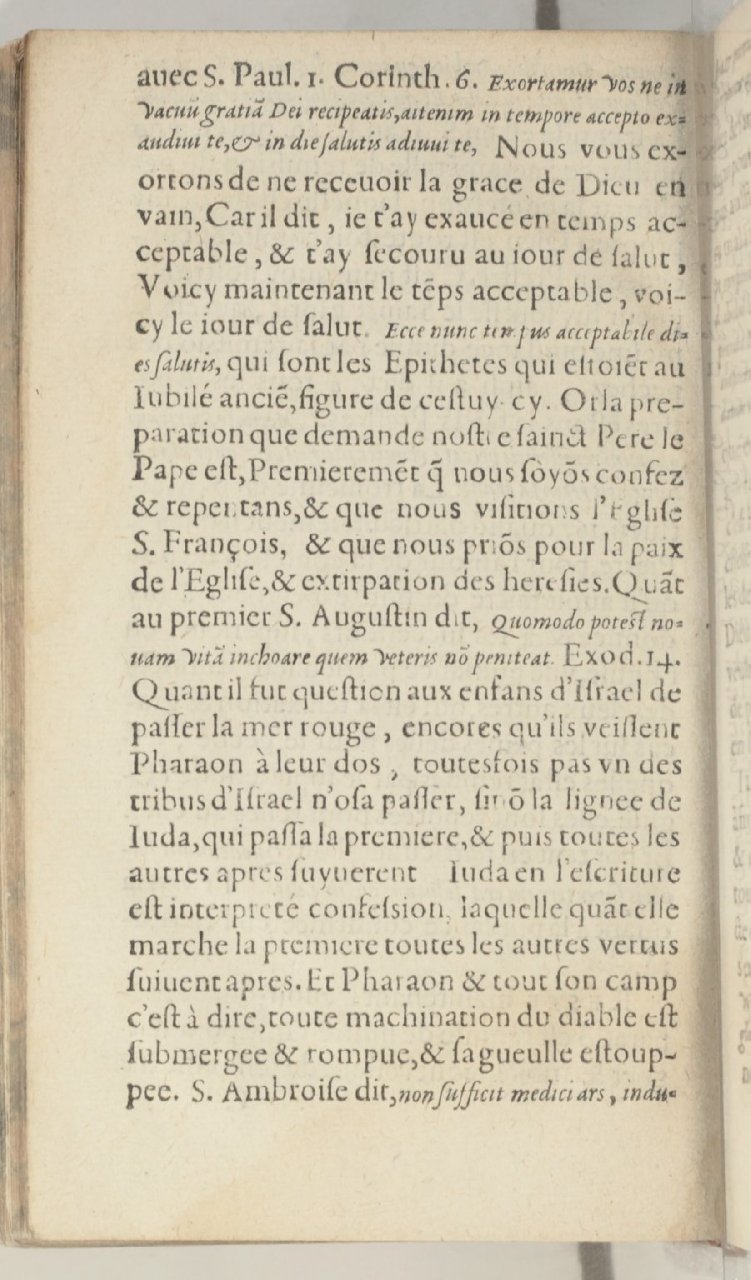 1590 - Jean Moreau - Discours du jubilé tiré du Trésor spirituel de l’Église - BnF