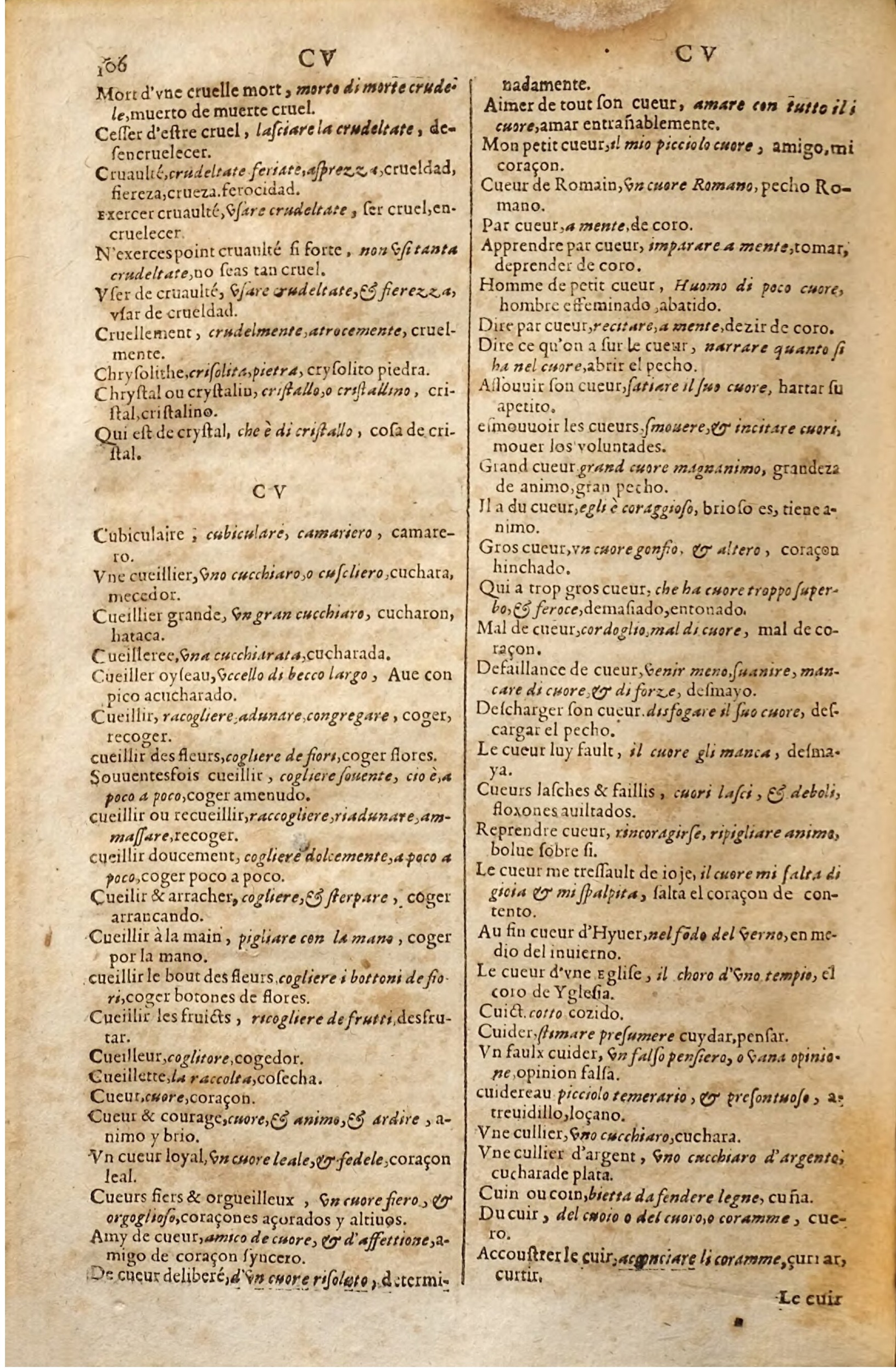 1627 - Jacques Crespin - Trésor des trois langues (Seconde partie) - Regensburg