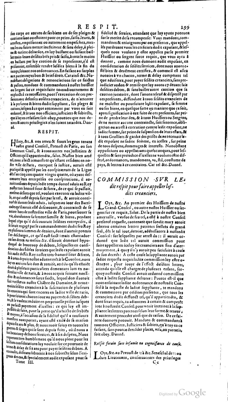 1629 - Veuve Nicolas Buon - Trésor du droit français (21754 T. 3) - BM Lyon