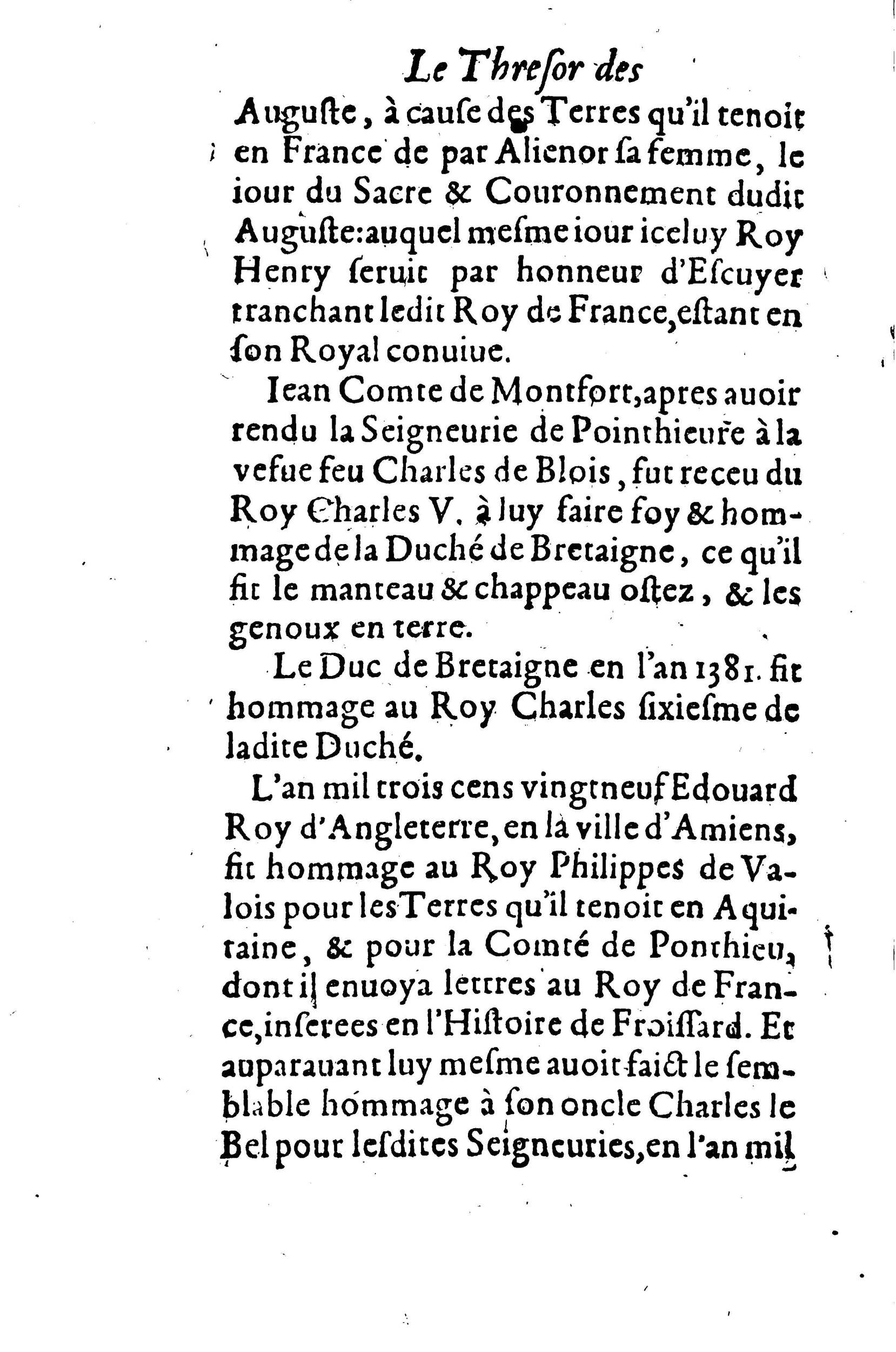 1630 - Jean Corrozet - Trésor des histoires de France - BM Lyon