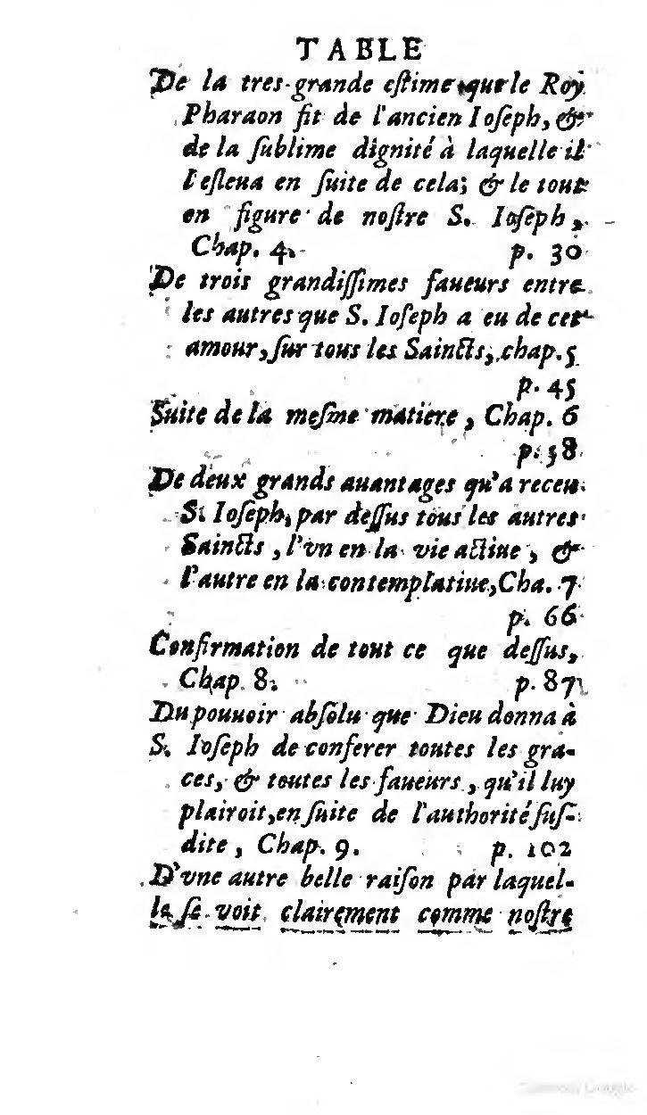 1646 - Jean Piot - Trésor inestimable de Saint-Joseph - BNC Rome