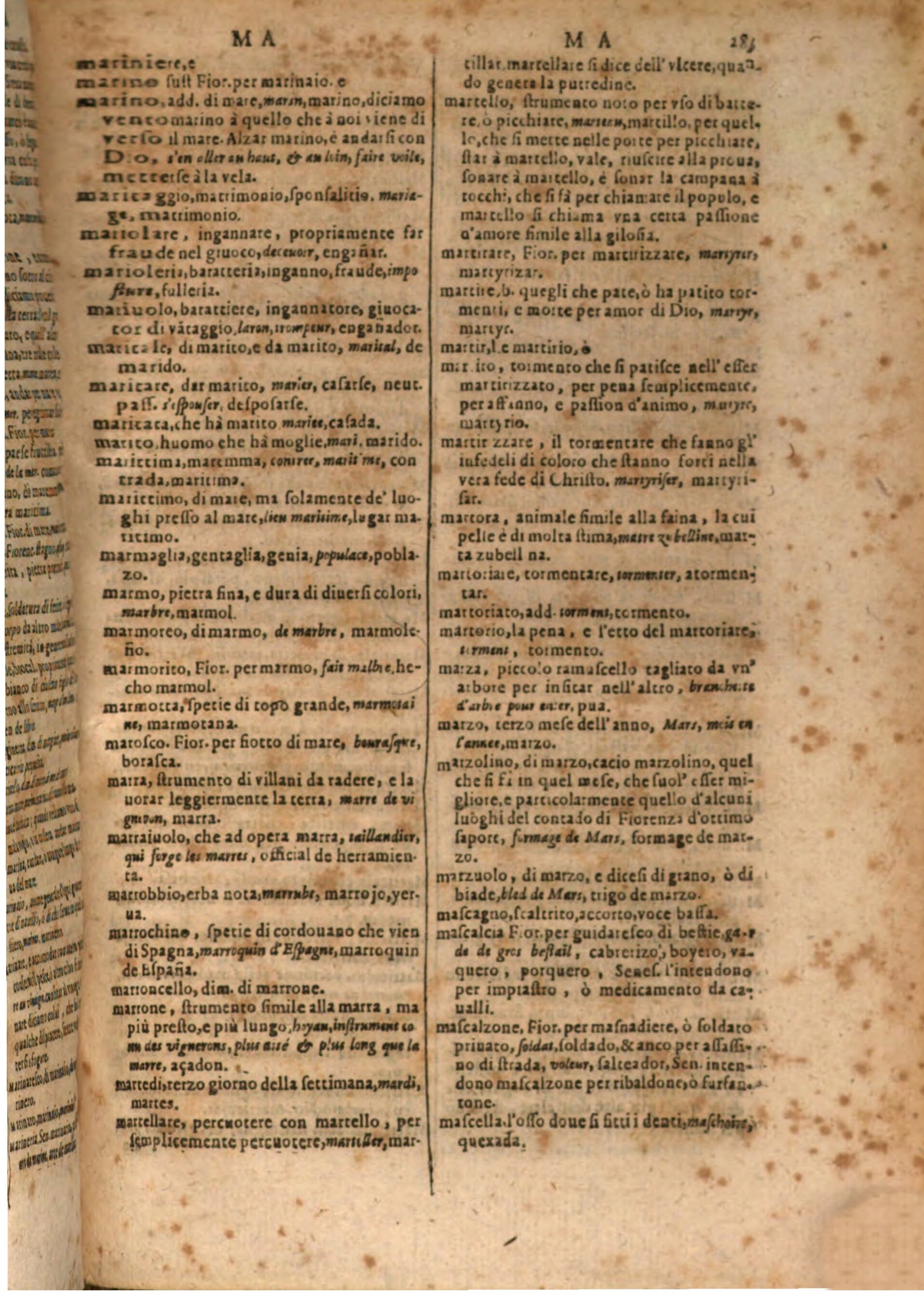 1609 - Philippe Albert et Alexandre Pernet - Trésor des trois langues, francoise, italienne et espagnole (Troisième partie) - BSB Munich 1609 - Philippe Albert et Alexandre Pernet - Trésor des trois langues, francoise, italienne et espagnole (Troisième partie) - BSB Munich