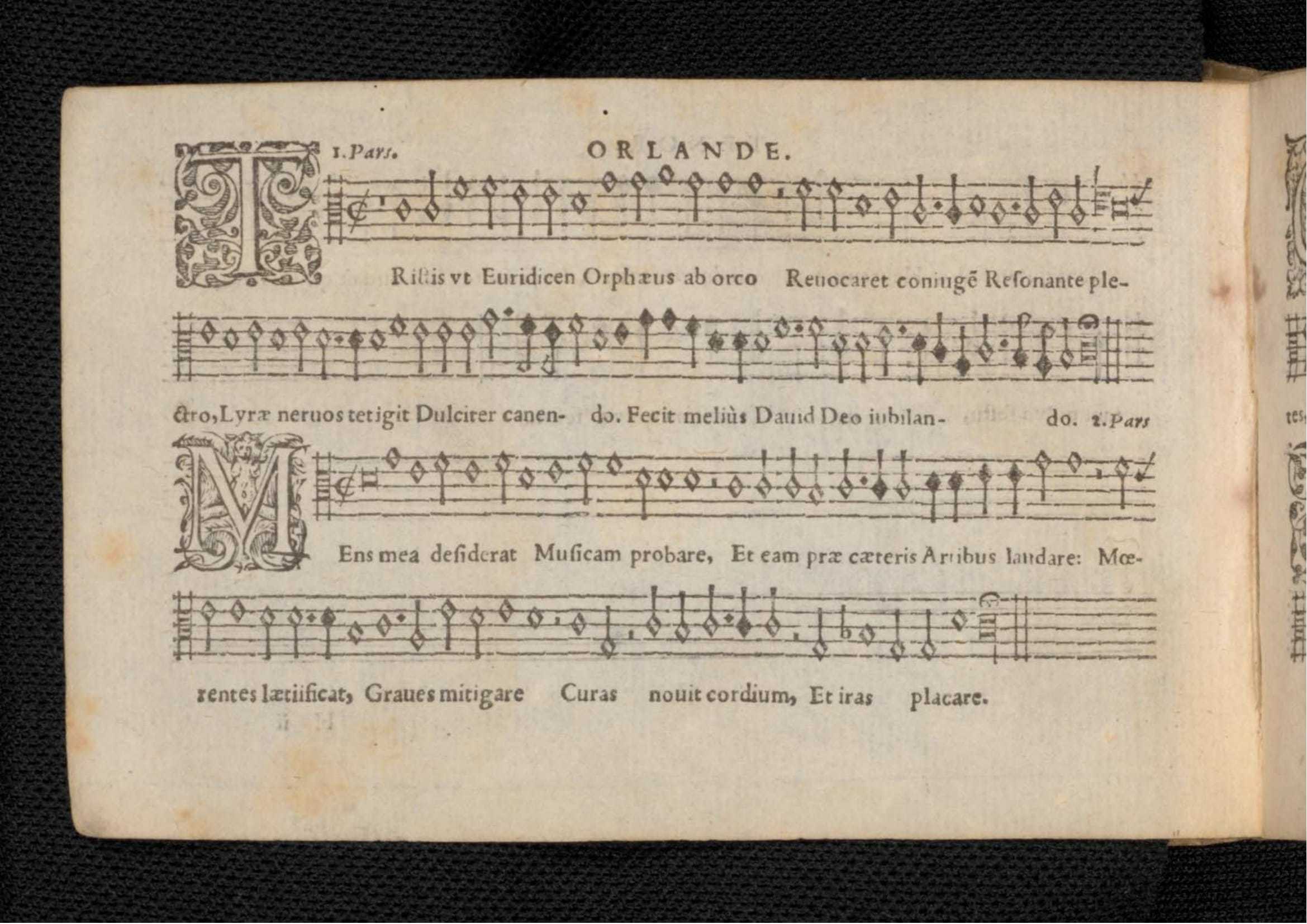 1576 - [Pierre de Saint-André] - Trésor de musique d’Orlande de Lassus Tenor - KBR Bruxelles