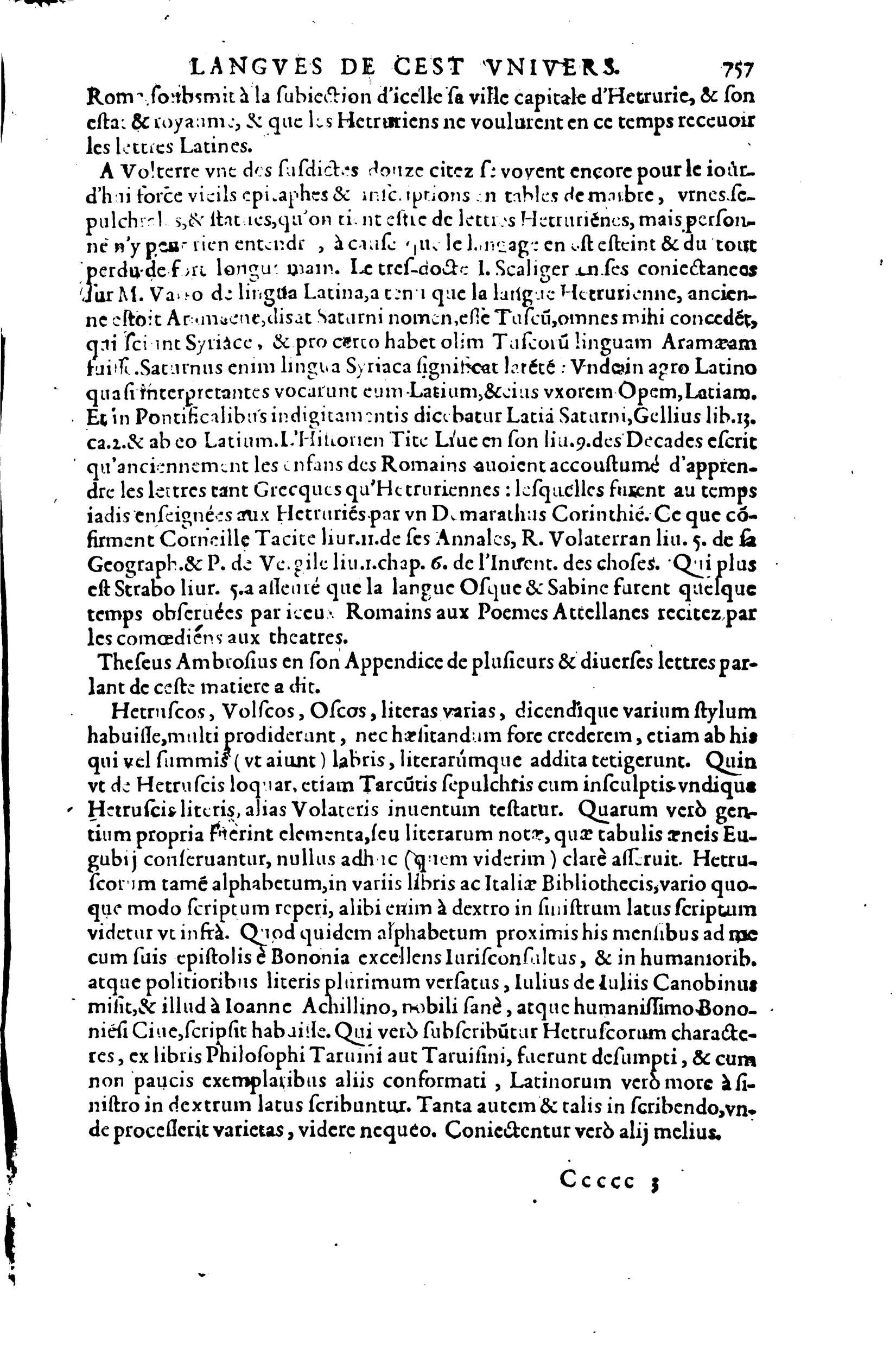 1619 - SHC - Trésor de l’histoire des langues de cet univers - BSB Munich