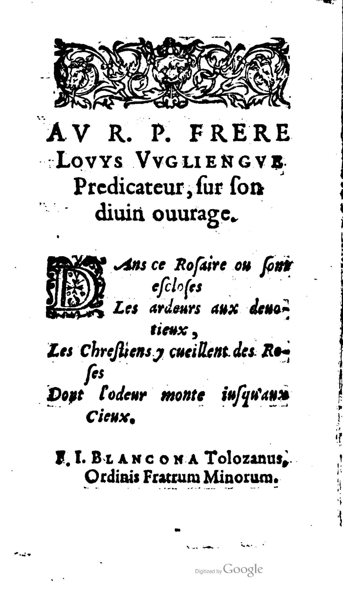 1604 - Jean Le Bouc - Trésor des indulgences du Saint Rosaire - BM Lyon 1604 - Jean Le Bouc - Trésor des indulgences du Saint Rosaire - BM Lyon