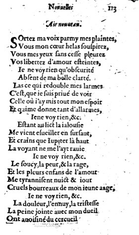 1623 - Jacques Cailloüé - Trésor ou recueil des chansons amoureuses - British Library