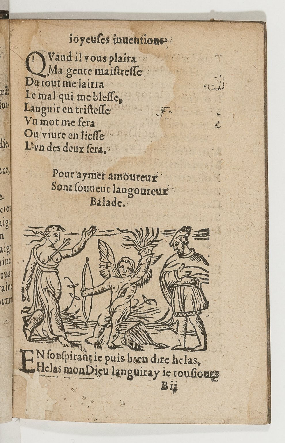 1568c. - Veuve Jean Bonfons - Trésor des joyeuses inventions du parangon de poésies - BnF Arsenal