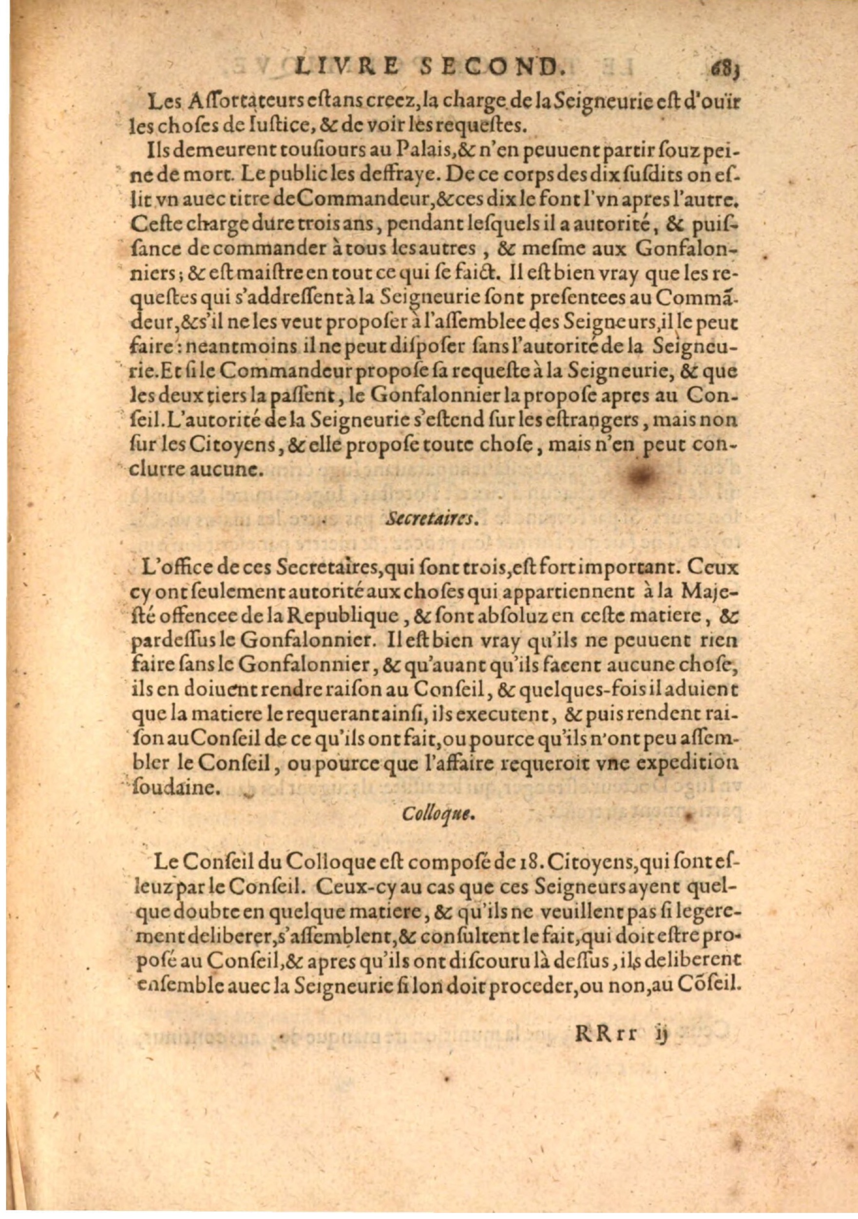1608 - Nicolas Du Fossé - Trésor politique - BSB Munich