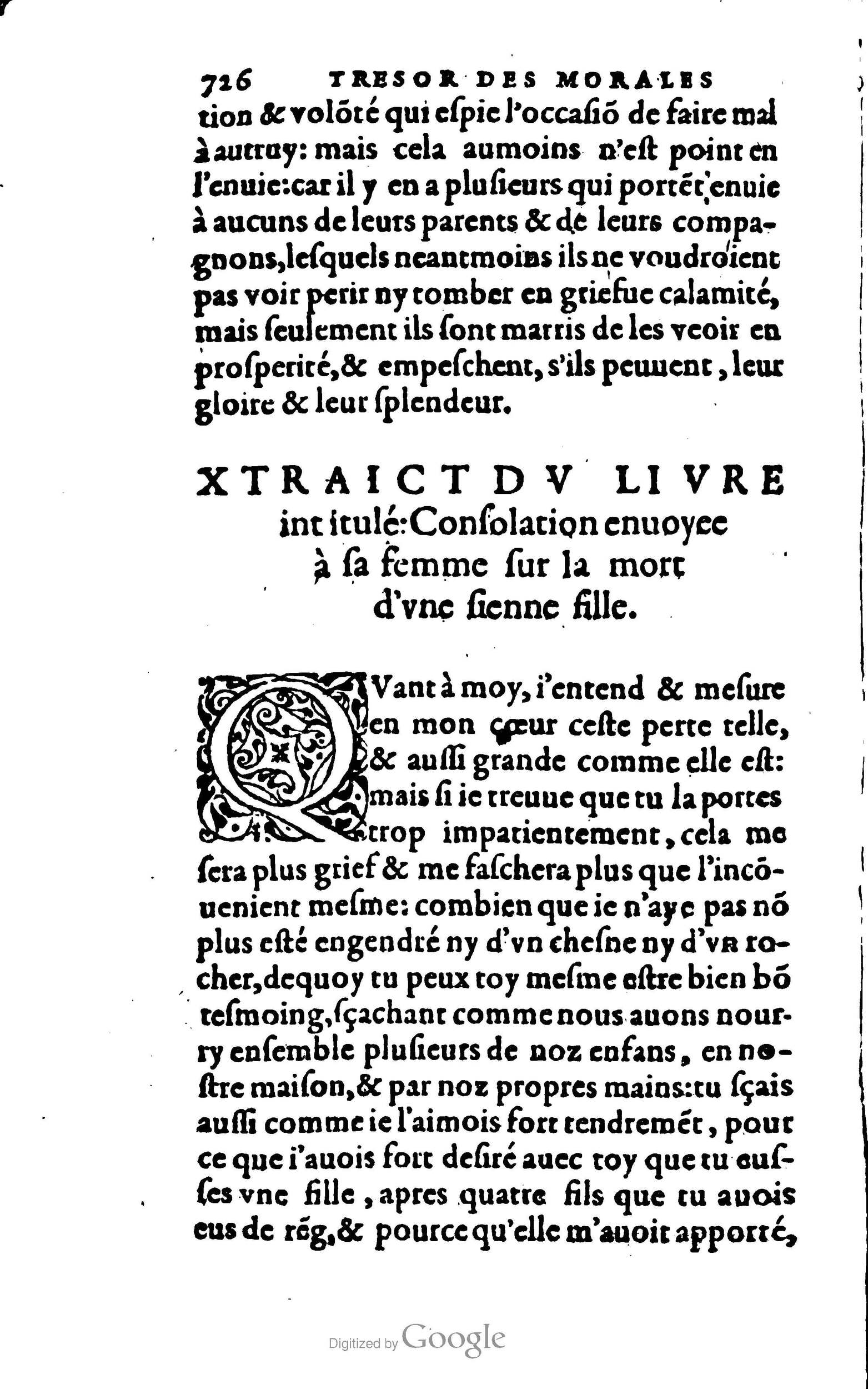 1578 - Jean Poupy - Trésor des morales de Plutarque - BSB Munich