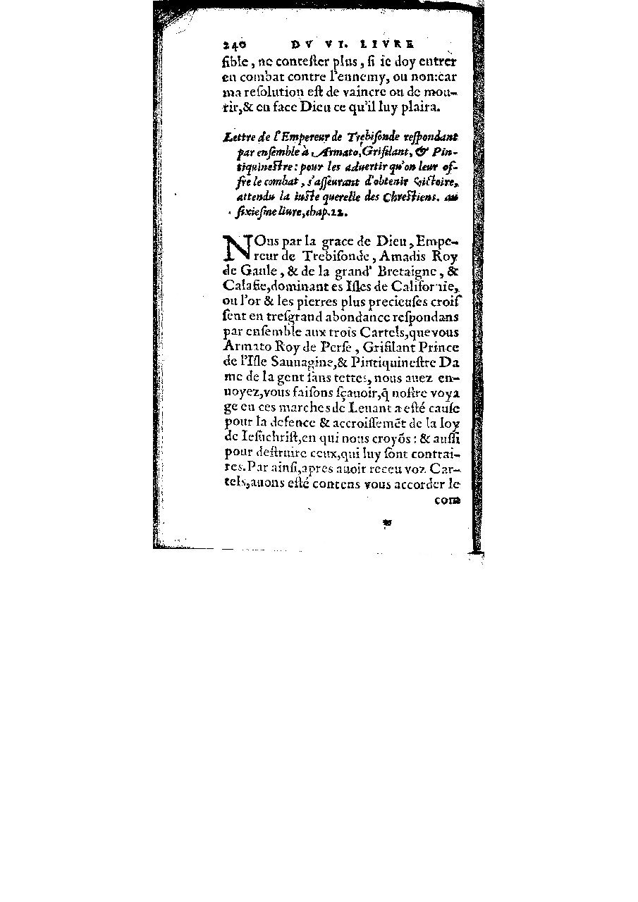 1572 - Veuve Gabriel Cotier - Trésor des Amadis - BM Lyon 1572 - Veuve Gabriel Cotier - Trésor des Amadis - BM Lyon