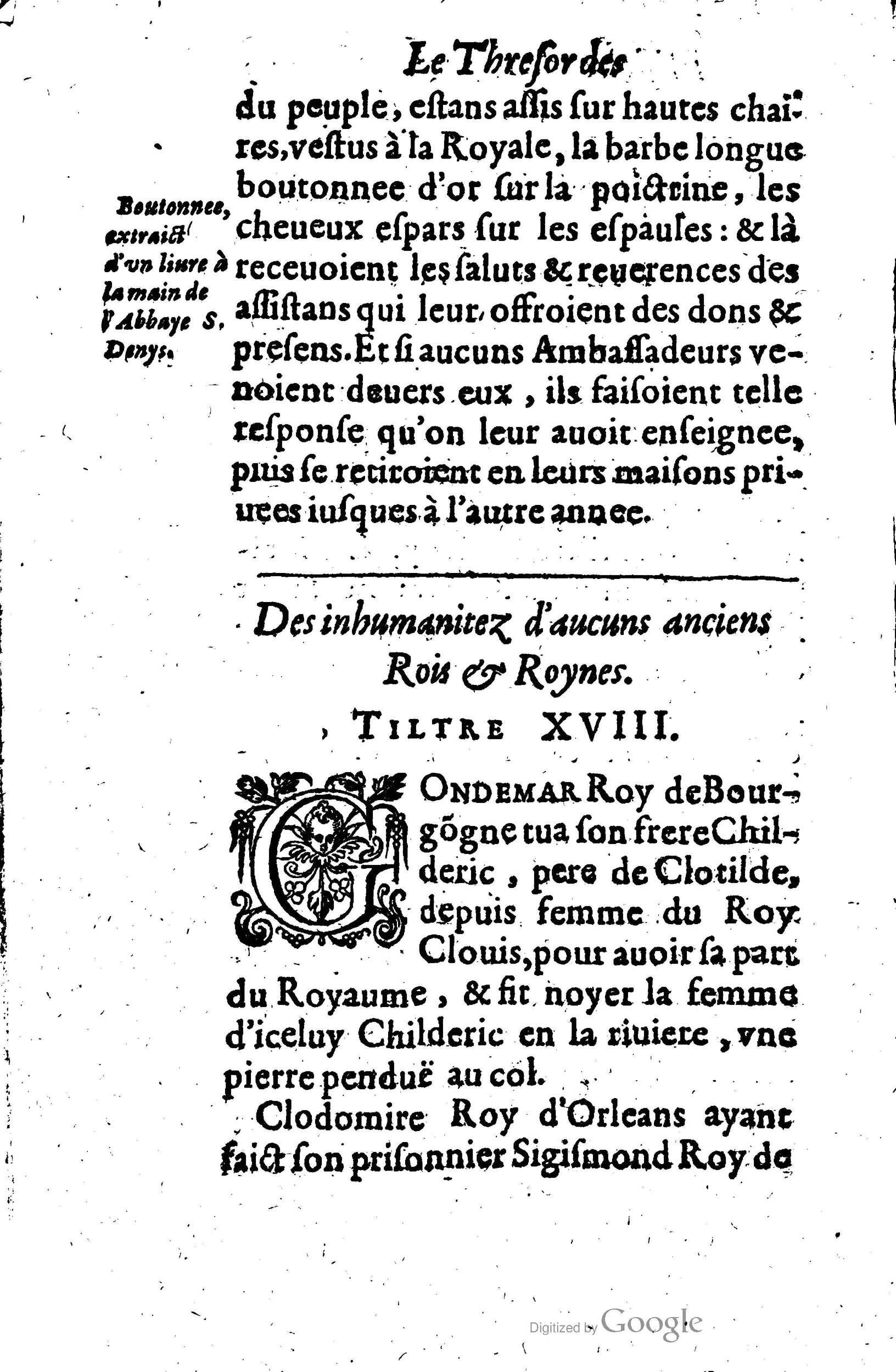 1619 - Jean Corrozet - Trésor des histoires de France - Anvers Musée Plantin-Moretus