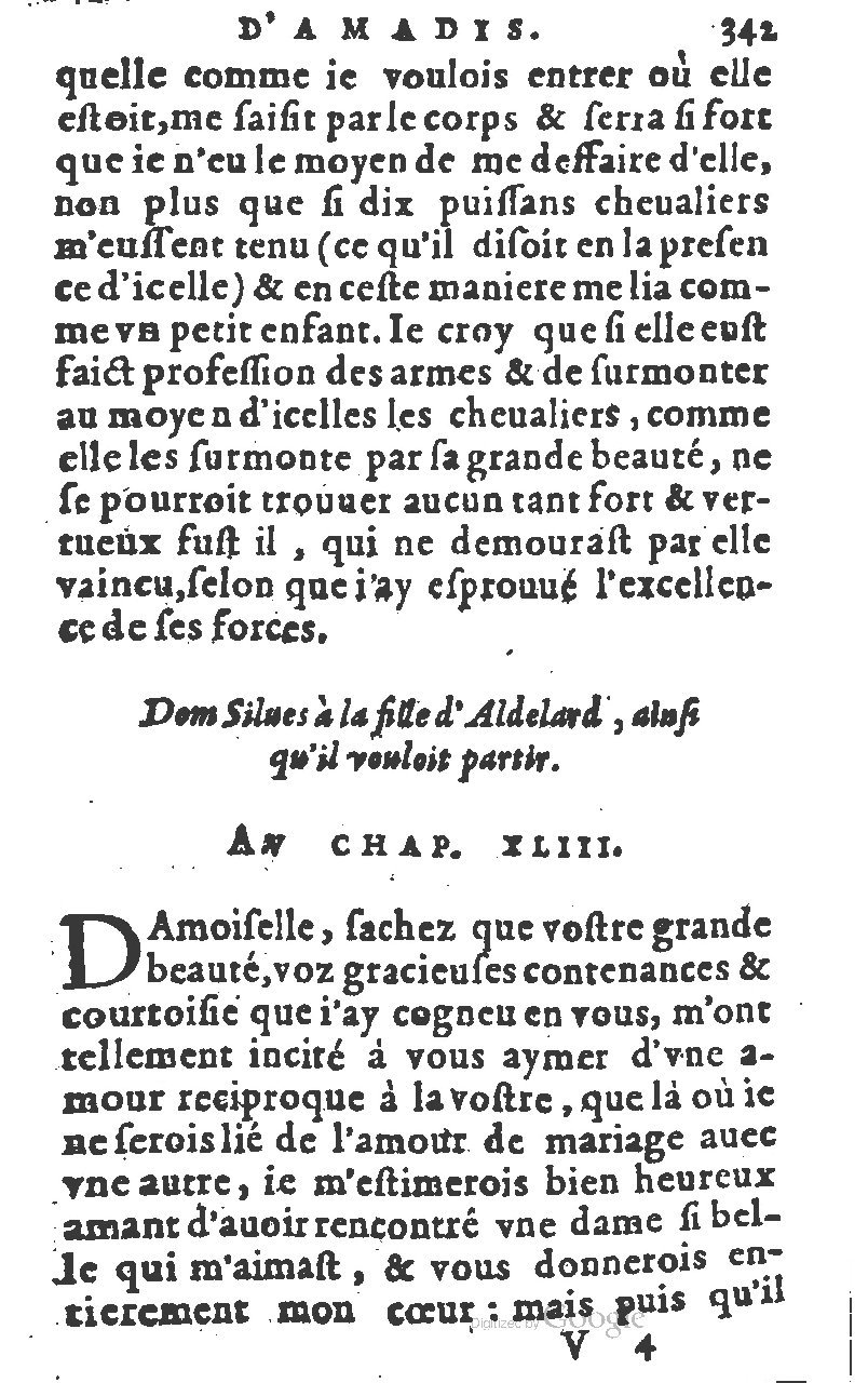 1582 - Jean Huguetan - Trésor des Amadis T. 1 - BM Lyon