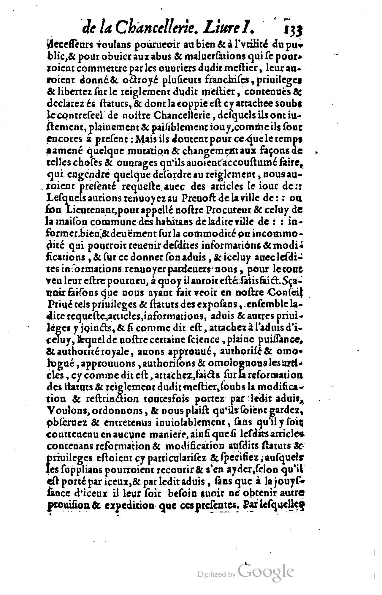 1614 - Jean Richer - Trésor du nouveau style et protocole de la chancellerie de France - BSB Munich
