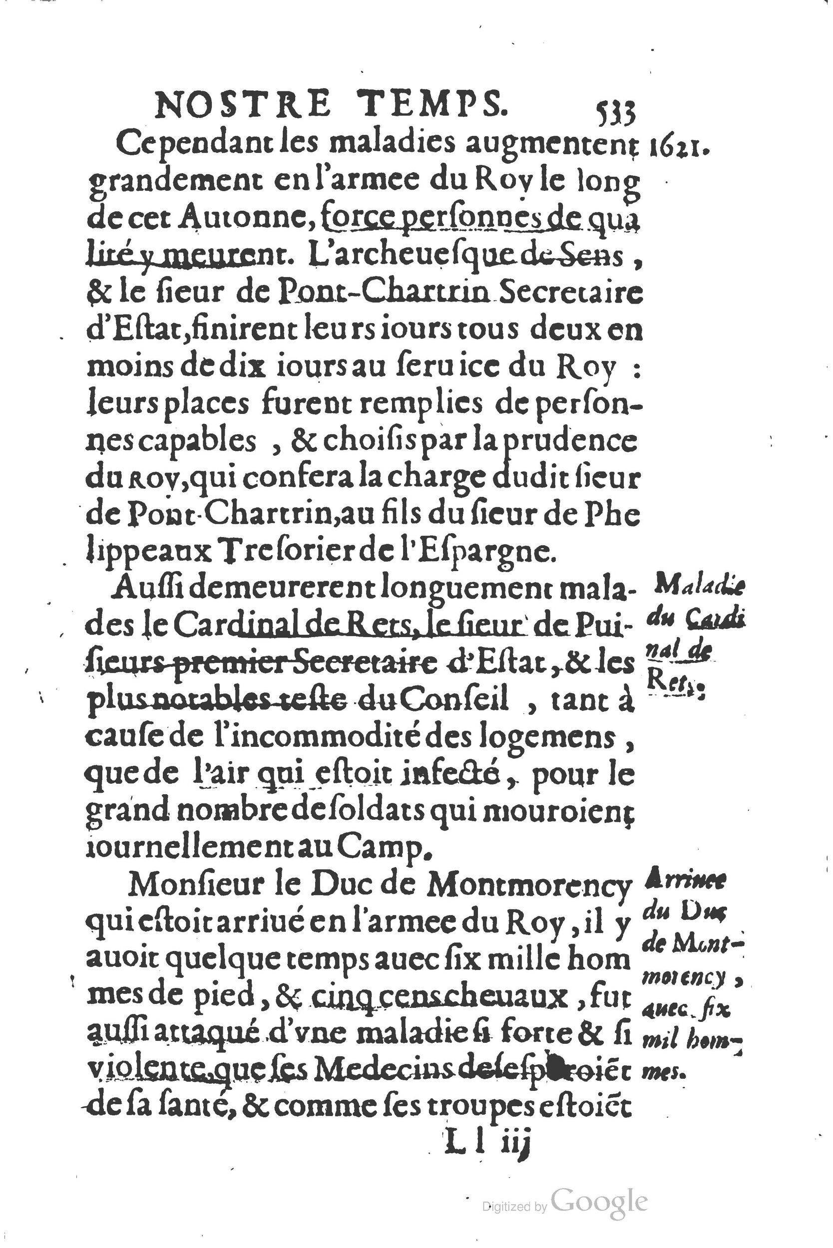 1626 - Joseph Bouillerot - Trésor de l’histoire générale de notre temps - BSB Munich