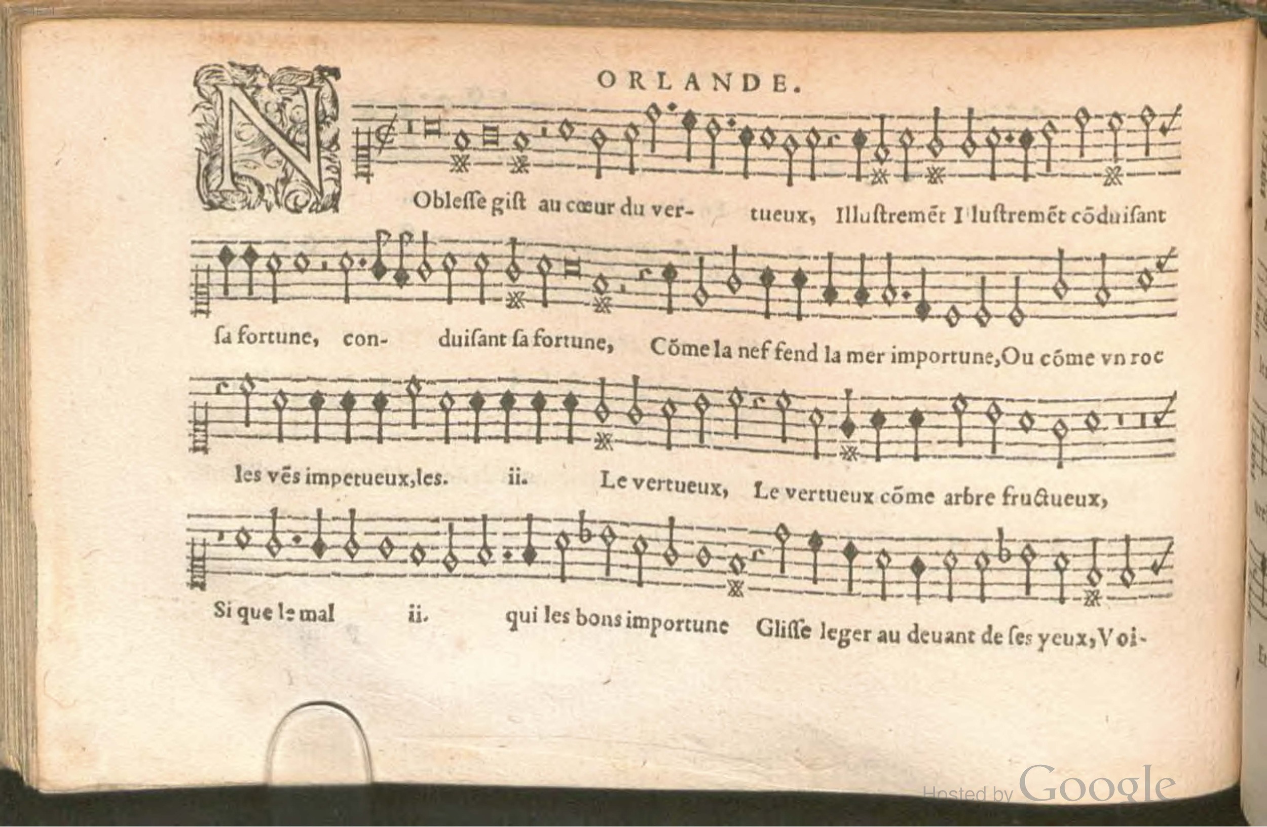 1576 - [Pierre de Saint-André] - Trésor de musique d’Orlande de Lassus Superius - BSB Munich
