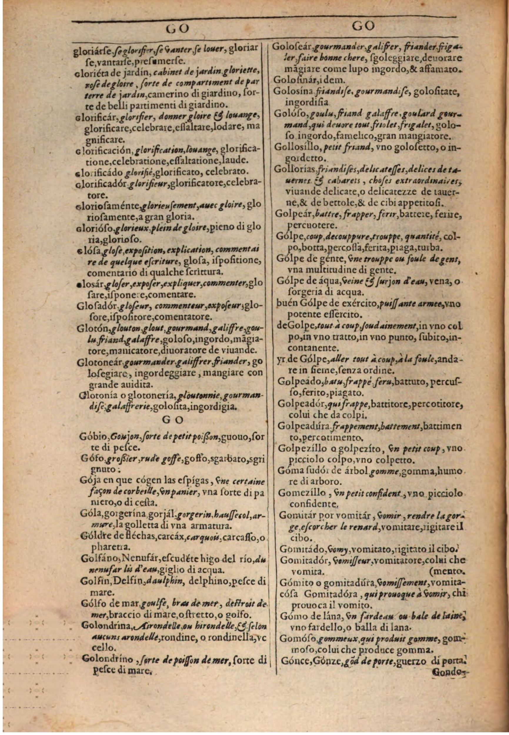 1609 - Philippe Albert et Alexandre Pernet - Trésor des trois langues française, italienne et espagnole (Première partie) - BSB Munich 1609 - Philippe Albert et Alexandre Pernet - Trésor des trois langues française, italienne et espagnole (Première partie) - BSB Munich