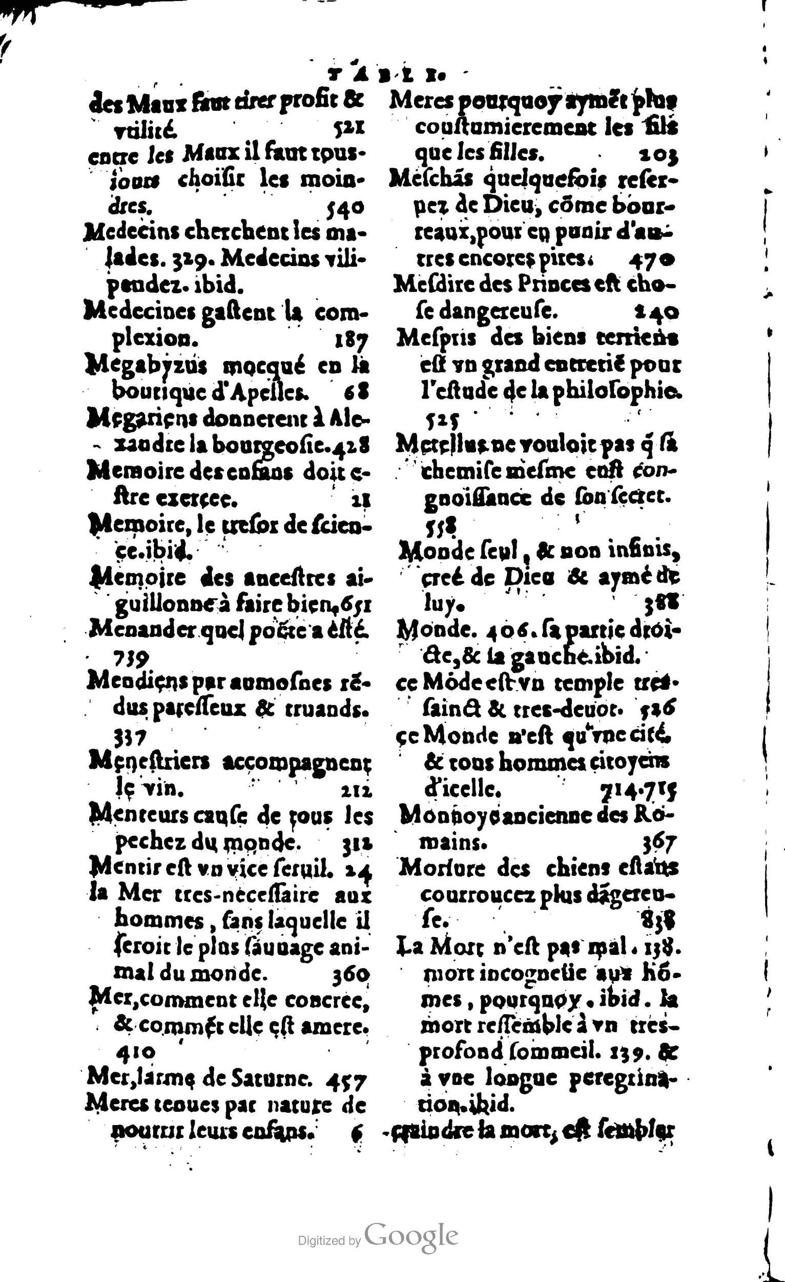 1578 - Jean Poupy - Trésor des morales de Plutarque - BSB Munich