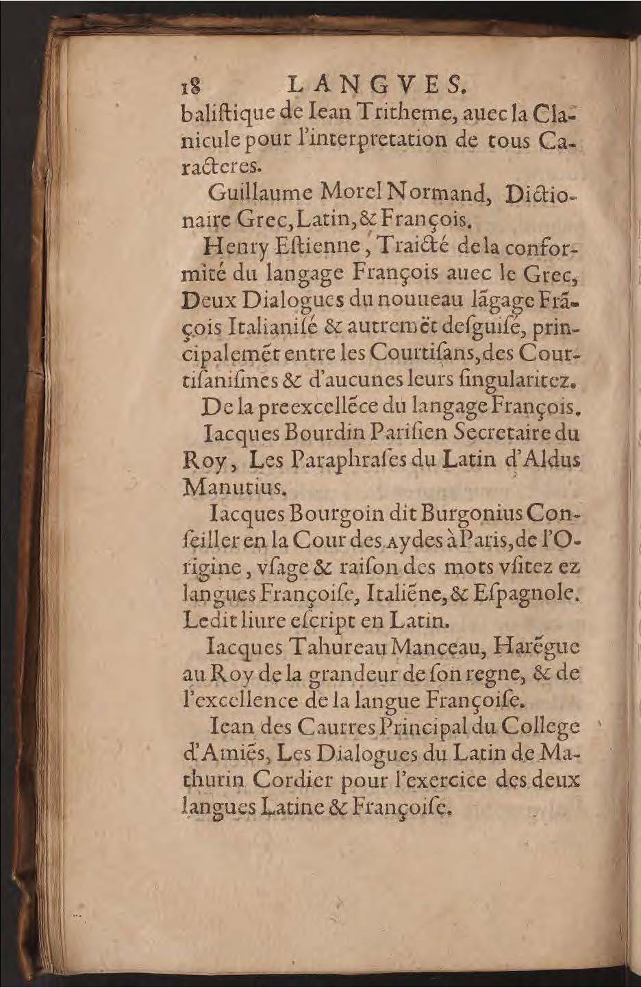 1602 - François Jacquin - Trésor des bons esprits français - BnF Arsenal