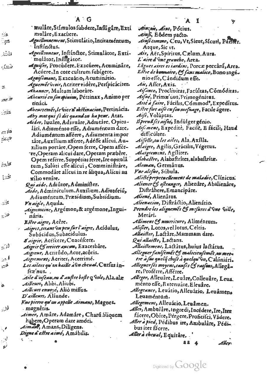 1564 - Henri Hylaire et Louis Cloquemin - Trésor des mots et traits français - BSB Munich