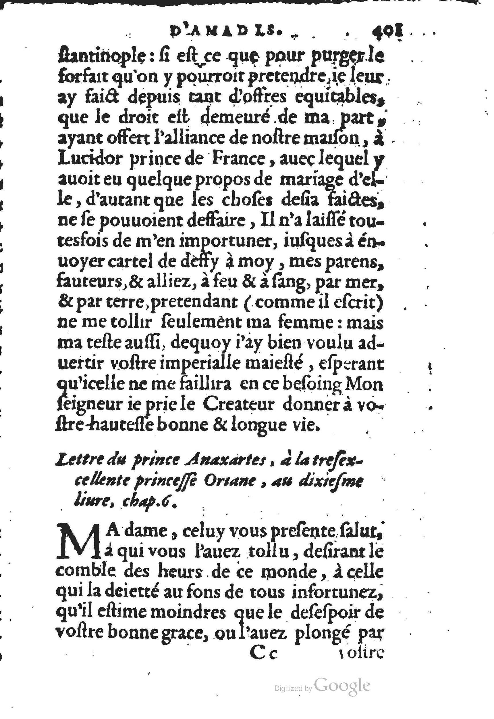 1560 - Jean d’Ogerolles et Gabriel Cotier Lyon - Trésor des Amadis - BSB Munich