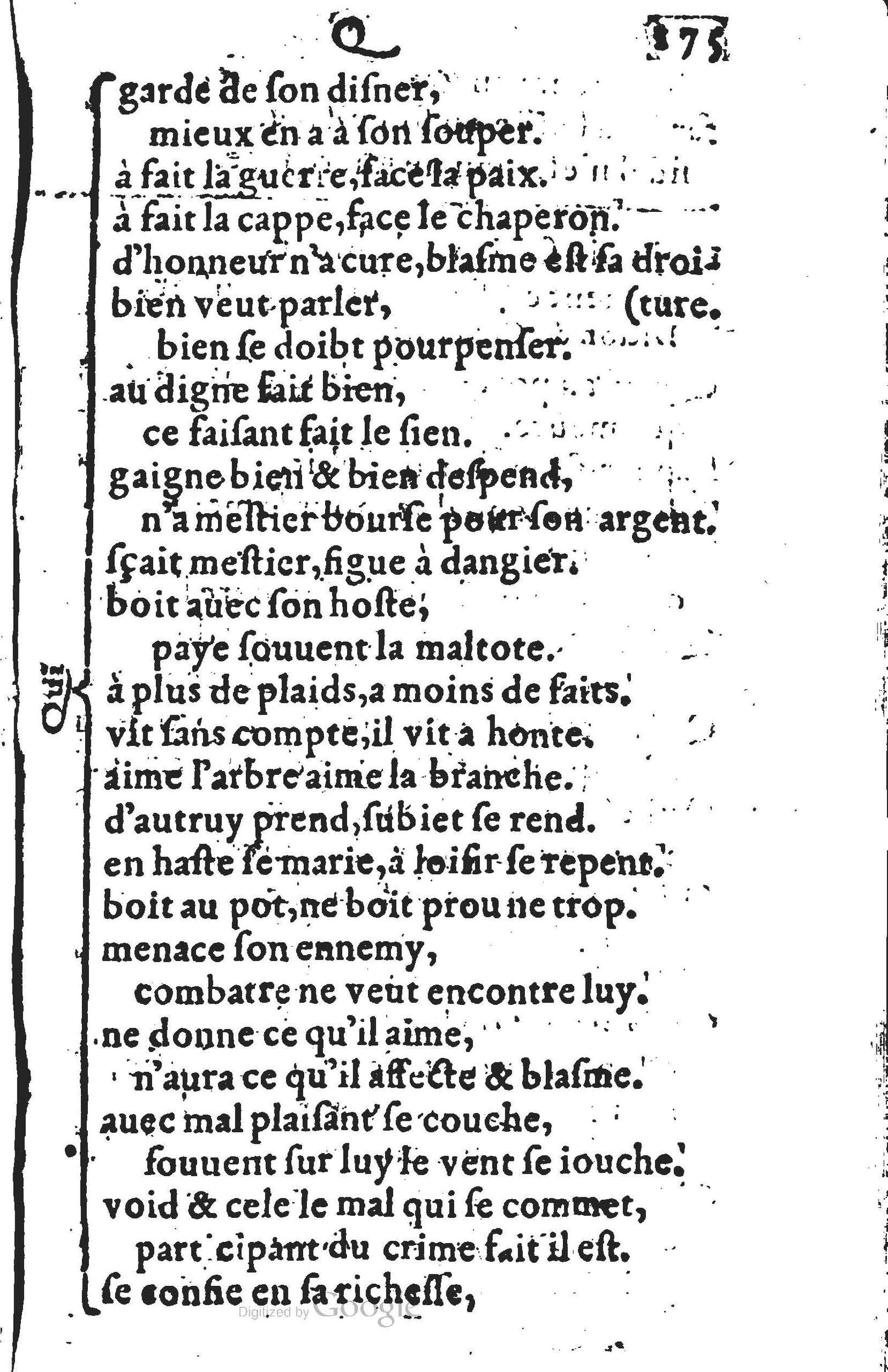 1578 - Nicolas Lescuyer - Trésor des sentences dorées - UGent