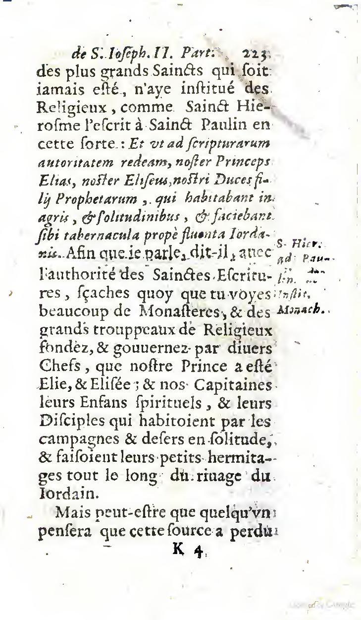 1646 - Jean Piot - Trésor inestimable de Saint-Joseph - BNC Rome