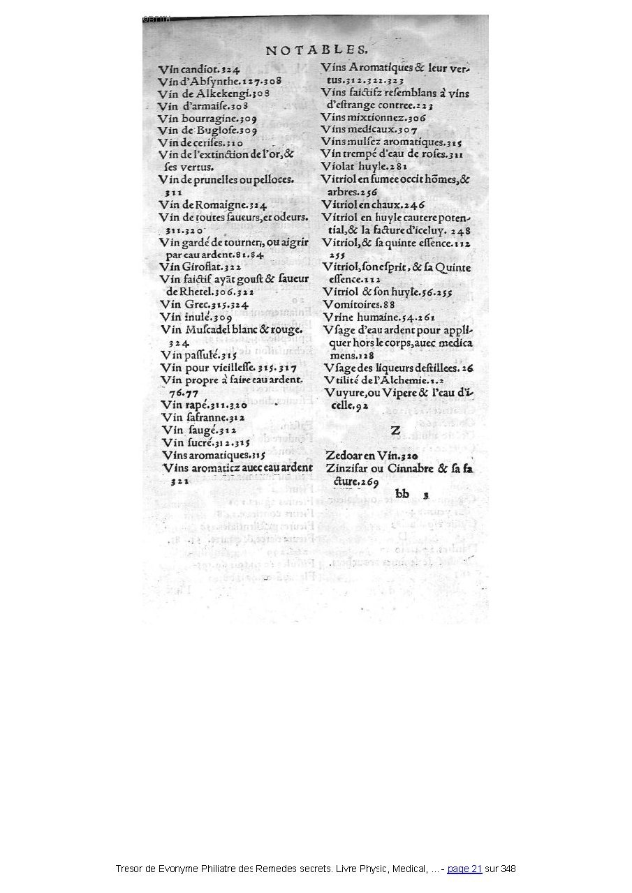 1555 - Balthazar Arnoullet - Trésor d’Évonyme Philiatre - Université Paris Cité