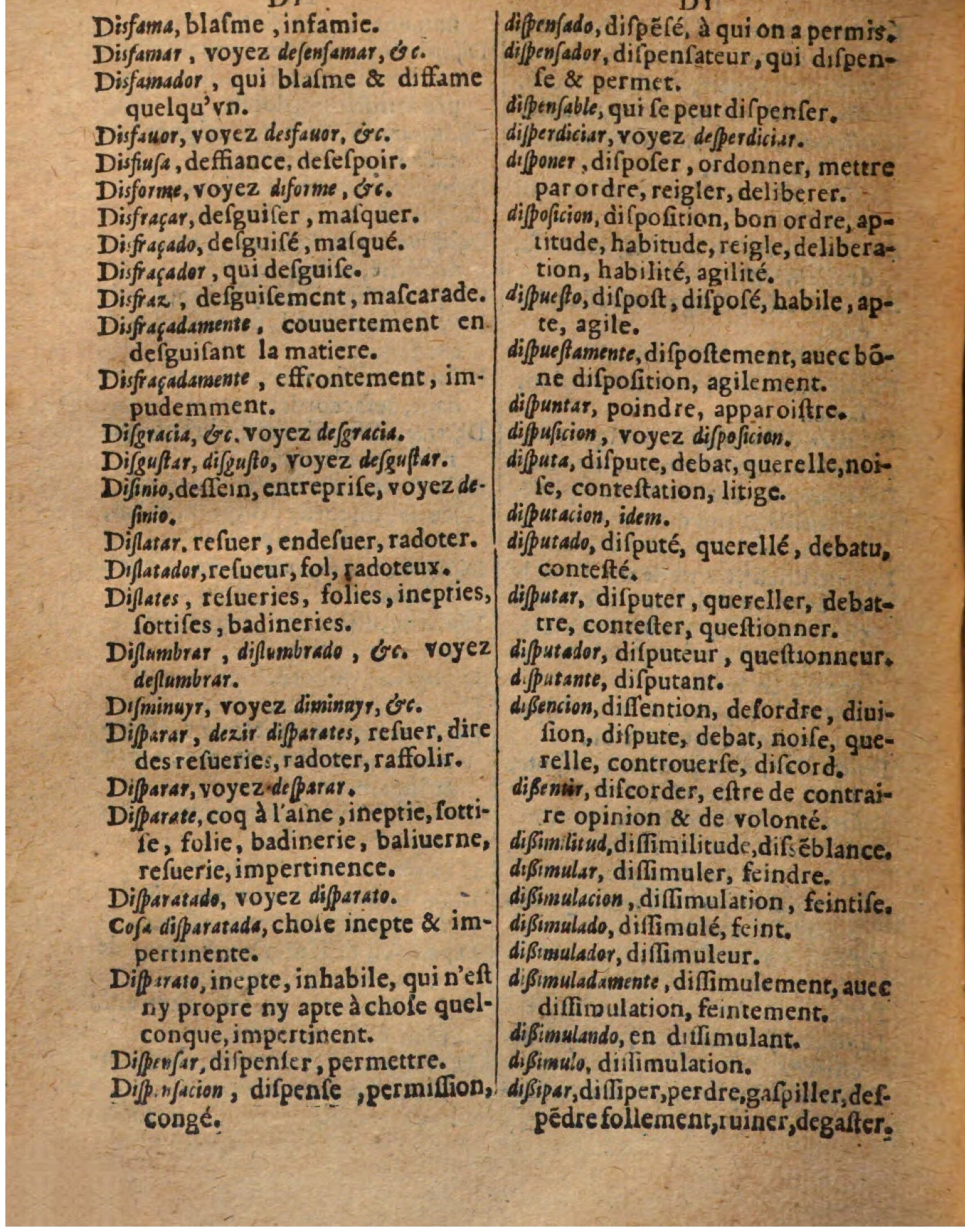1625 - Hubert Antoine - Trésor des deux langues espagnole et française - Augsbourg