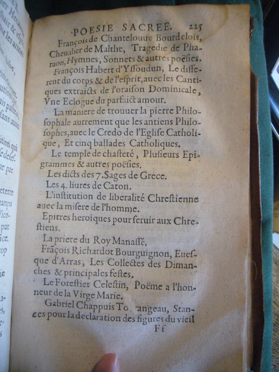 1602 - François Jacquin - Trésor des bons esprits français - BnF Arsenal