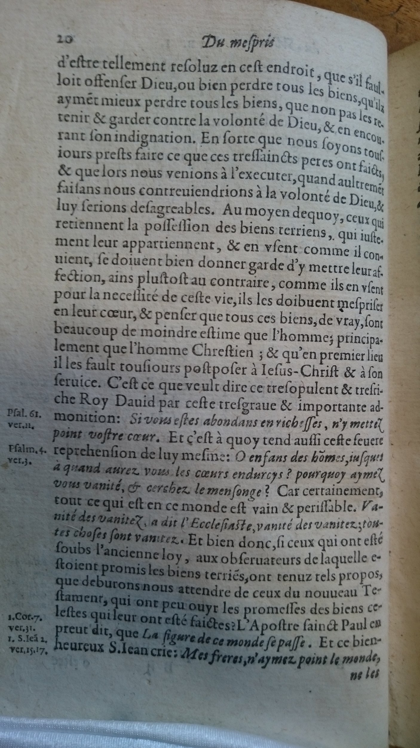 1585 - Jean Bogard - Trésor des faits et dits mémorables des hommes saints et illustres - Douai Quincy