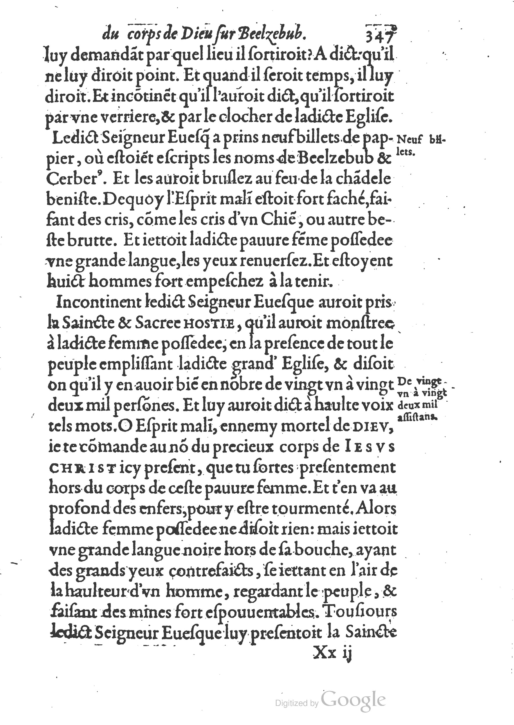 1578 - Nicolas Chesneau - Trésor et entière histoire de la triomphante victoire du corps de Dieu sur l’esprit malin - British Library 1578 - Nicolas Chesneau - Trésor et entière histoire de la triomphante victoire du corps de Dieu sur l’esprit malin - British Library